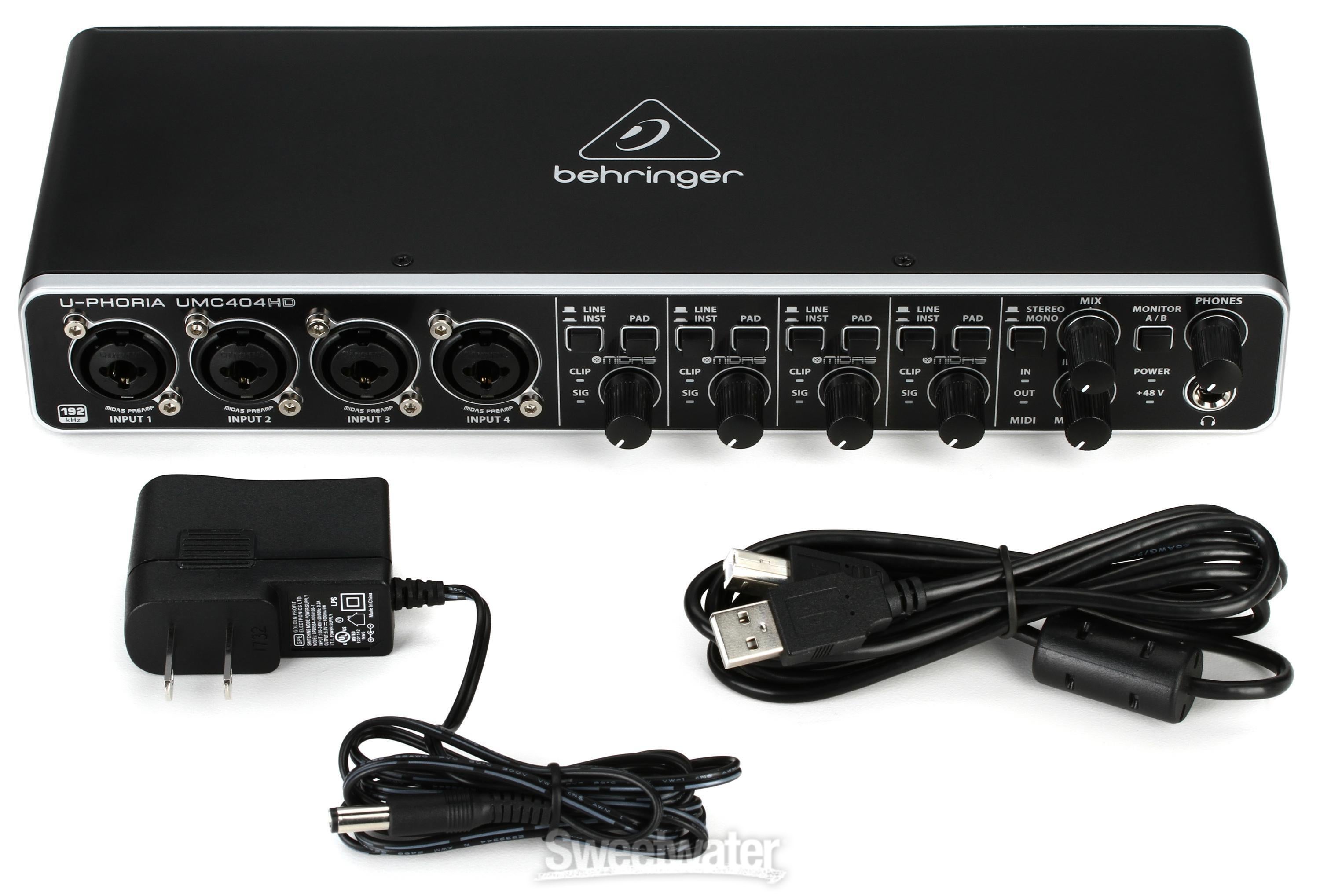 U-Phoria UMC404HD USB Audio Interface - Sweetwater