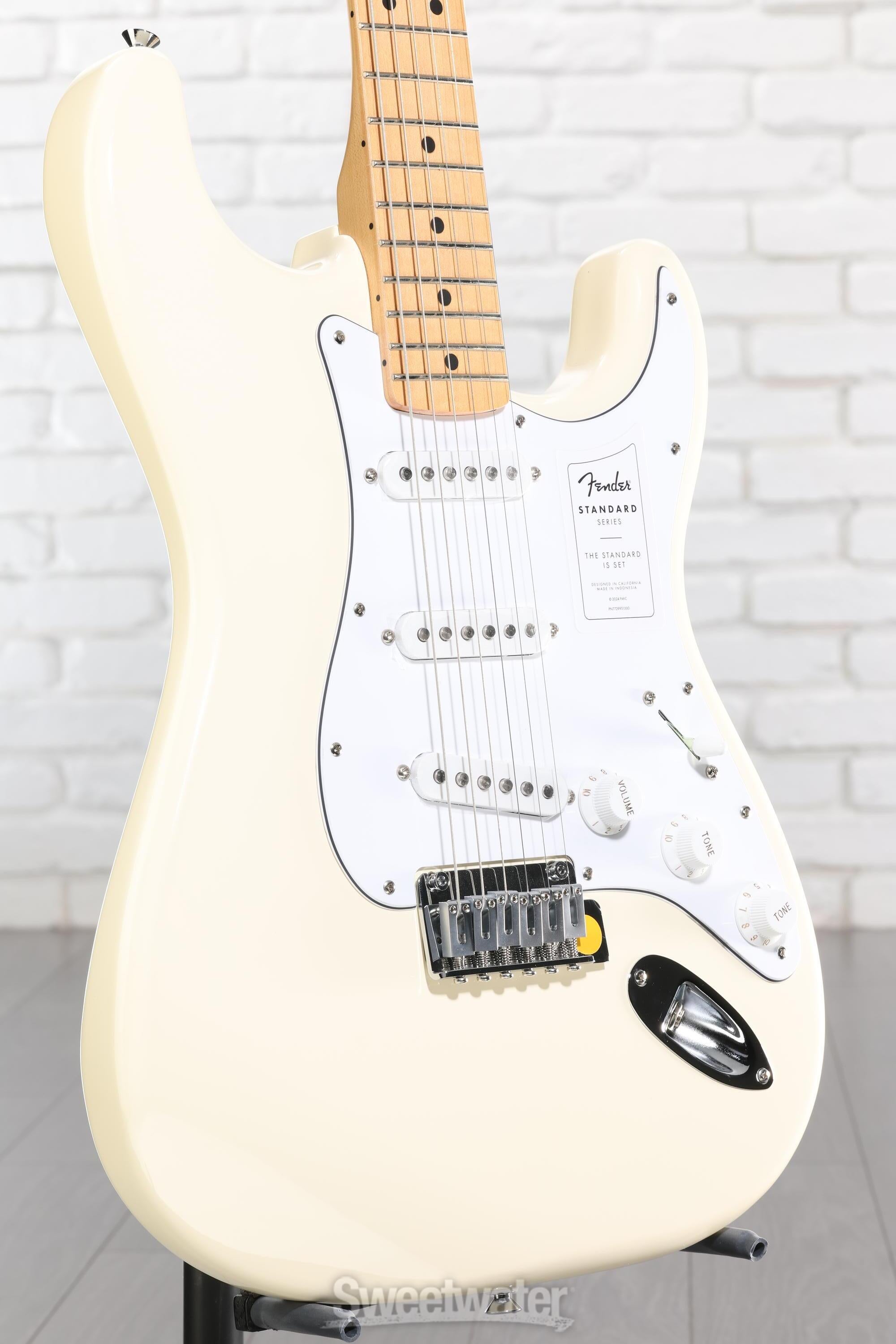 Photo of Fender Standard Stratocaster Electric Guitar - Olympic White