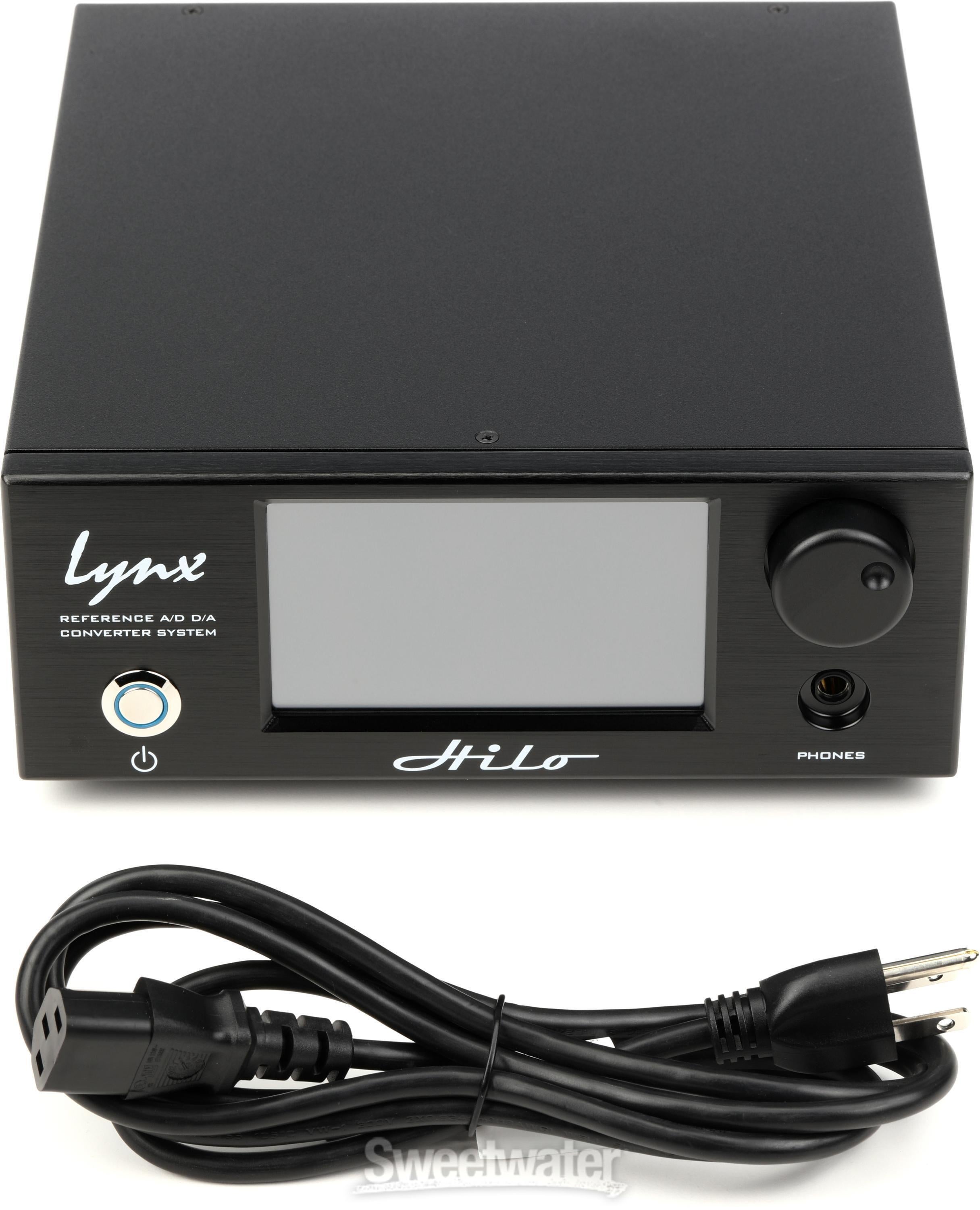 Lynx Hilo A/D and D/A Converter with Dante - Black | Sweetwater