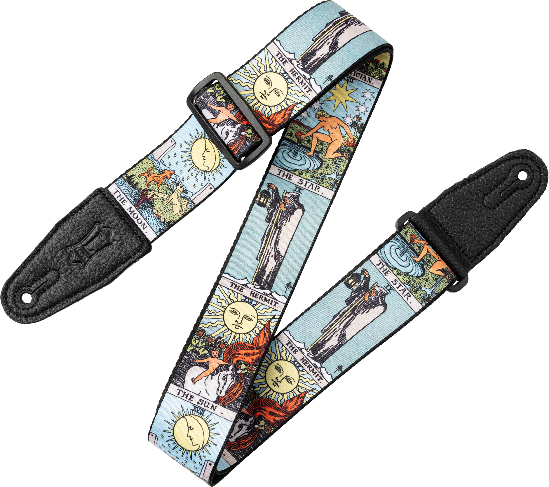 Photo of Levy's Clairvoyant Series Guitar Strap - Colorful Tarot