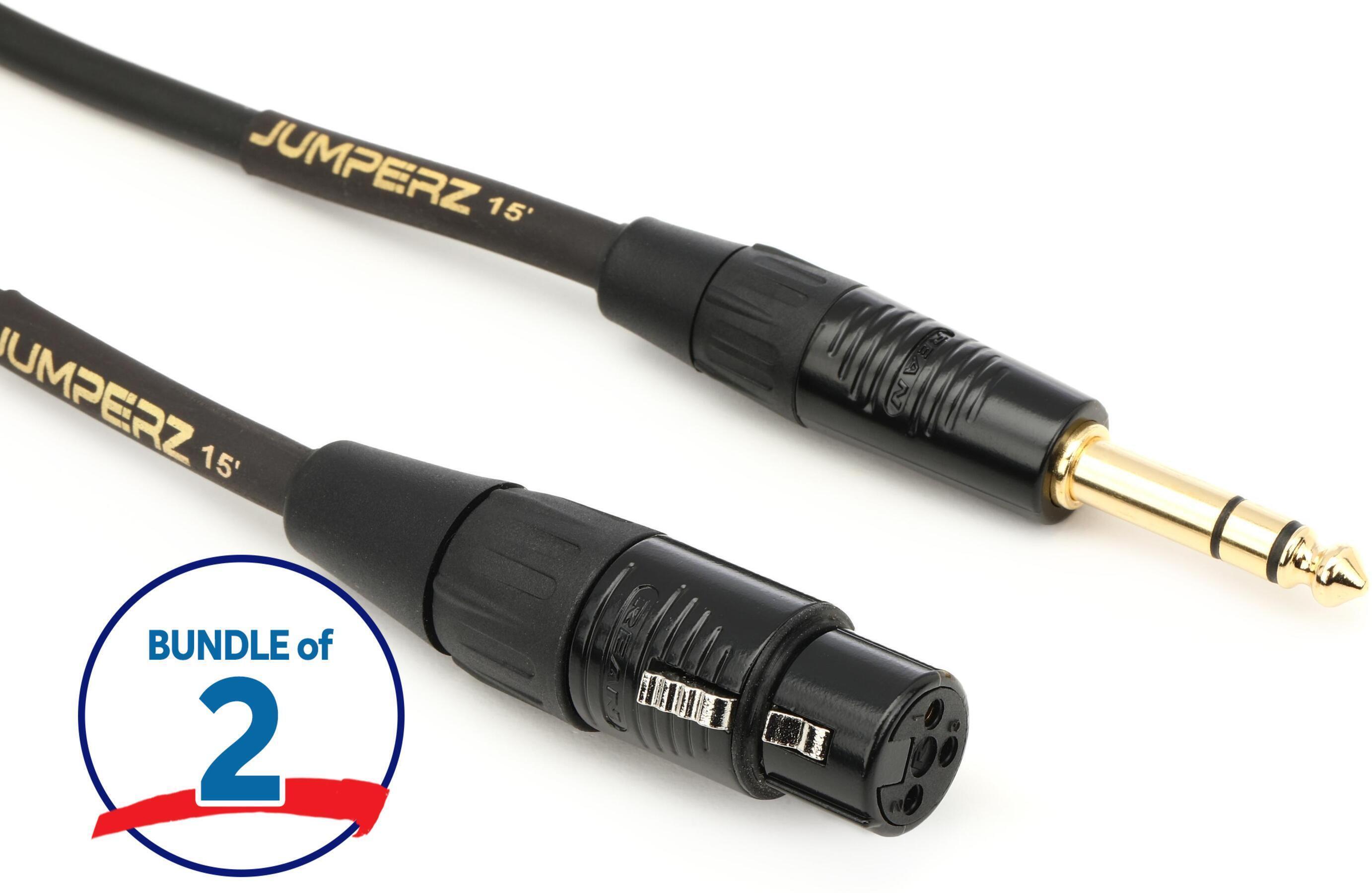 Photo of JUMPERZ JGTRSXF-15 Gold Cable - 15 foot (2-Pack)