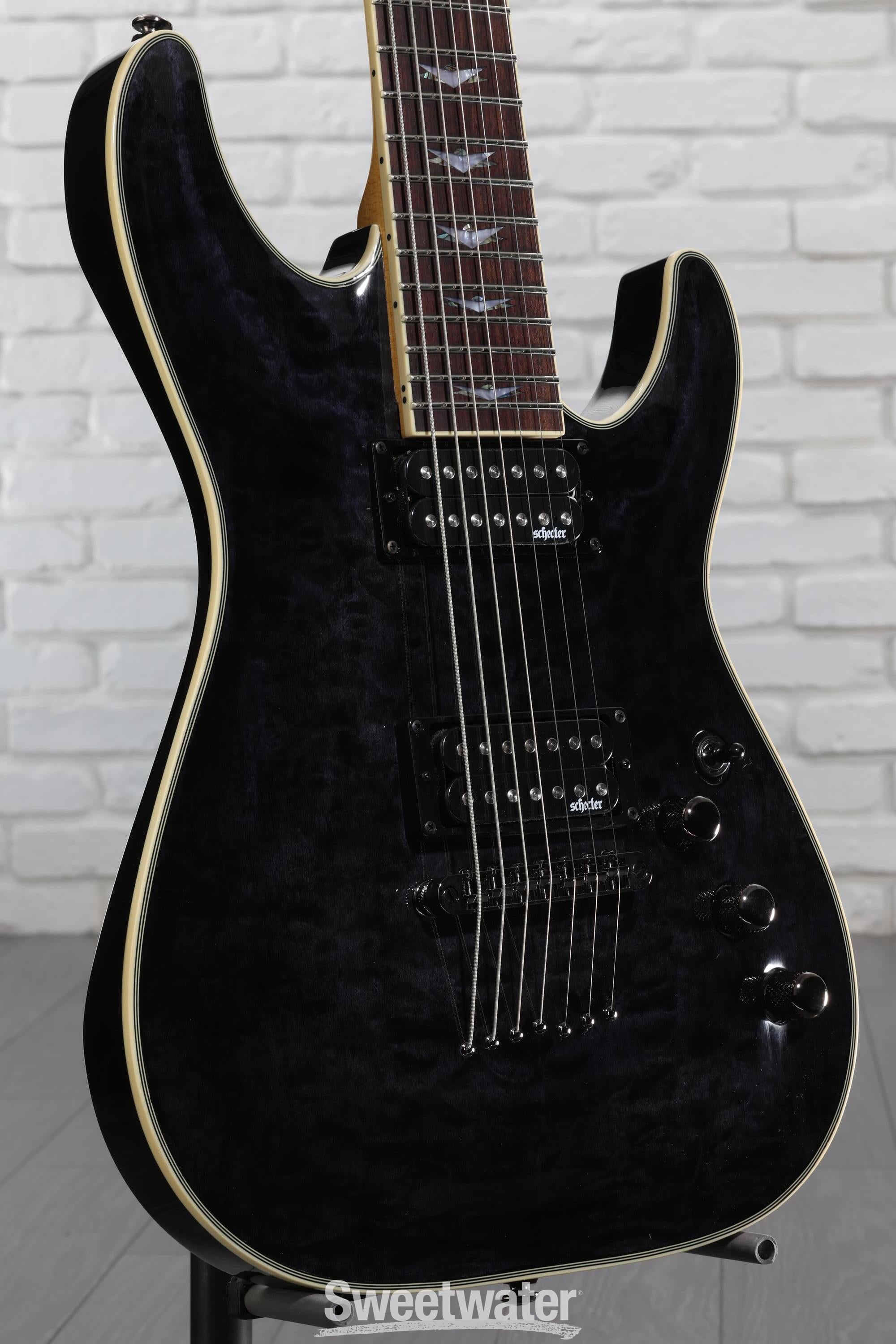 Schecter Omen Extreme-7 Electric Guitar - See Thru Black | Sweetwater