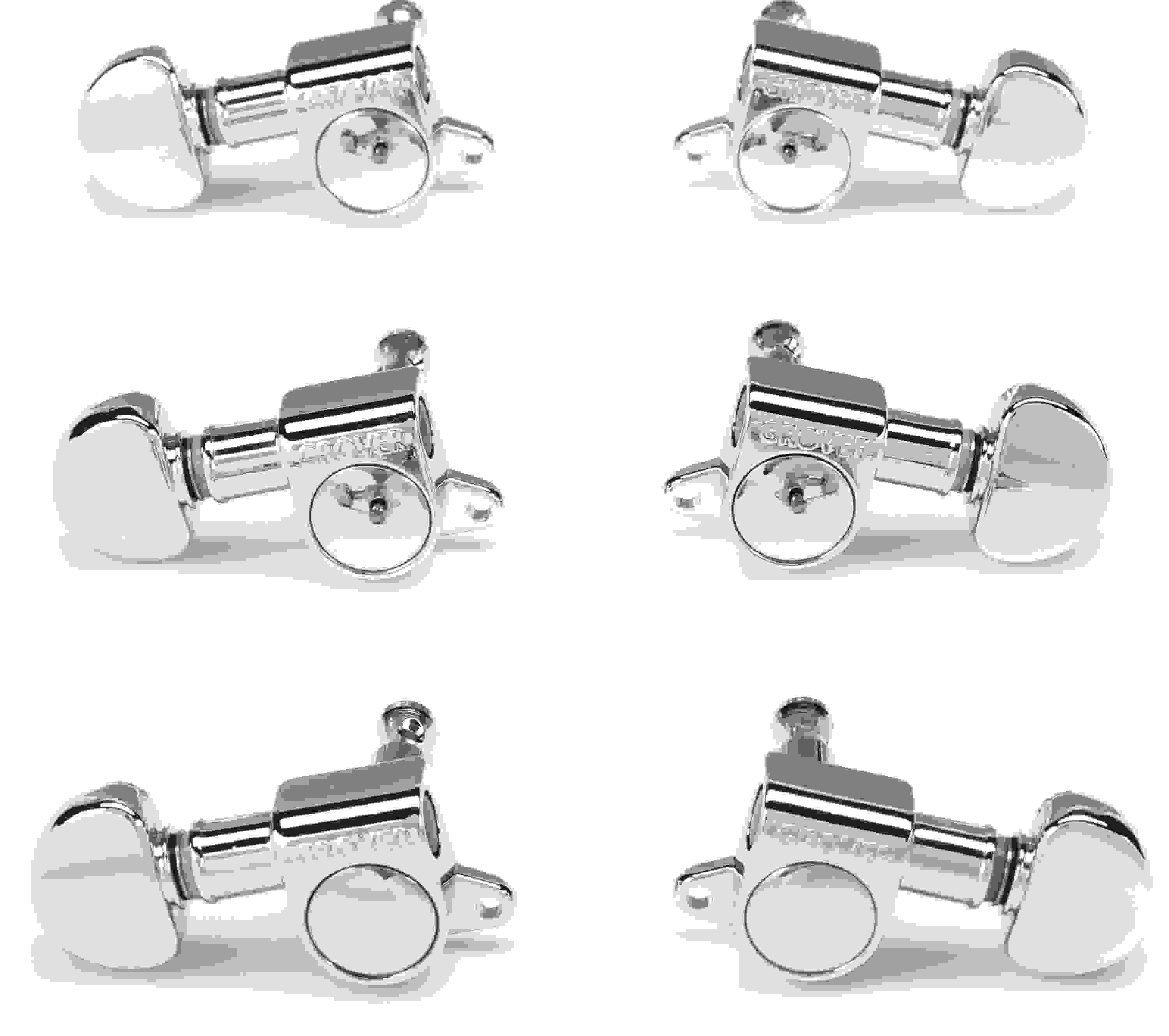 Grover 205C Mini Rotomatics Tuning Machines Set - 3+3 - Chrome