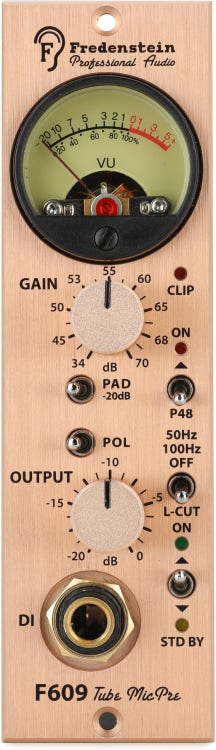 Fredenstein F609 500 Series Tube Microphone Preamp Reviews  