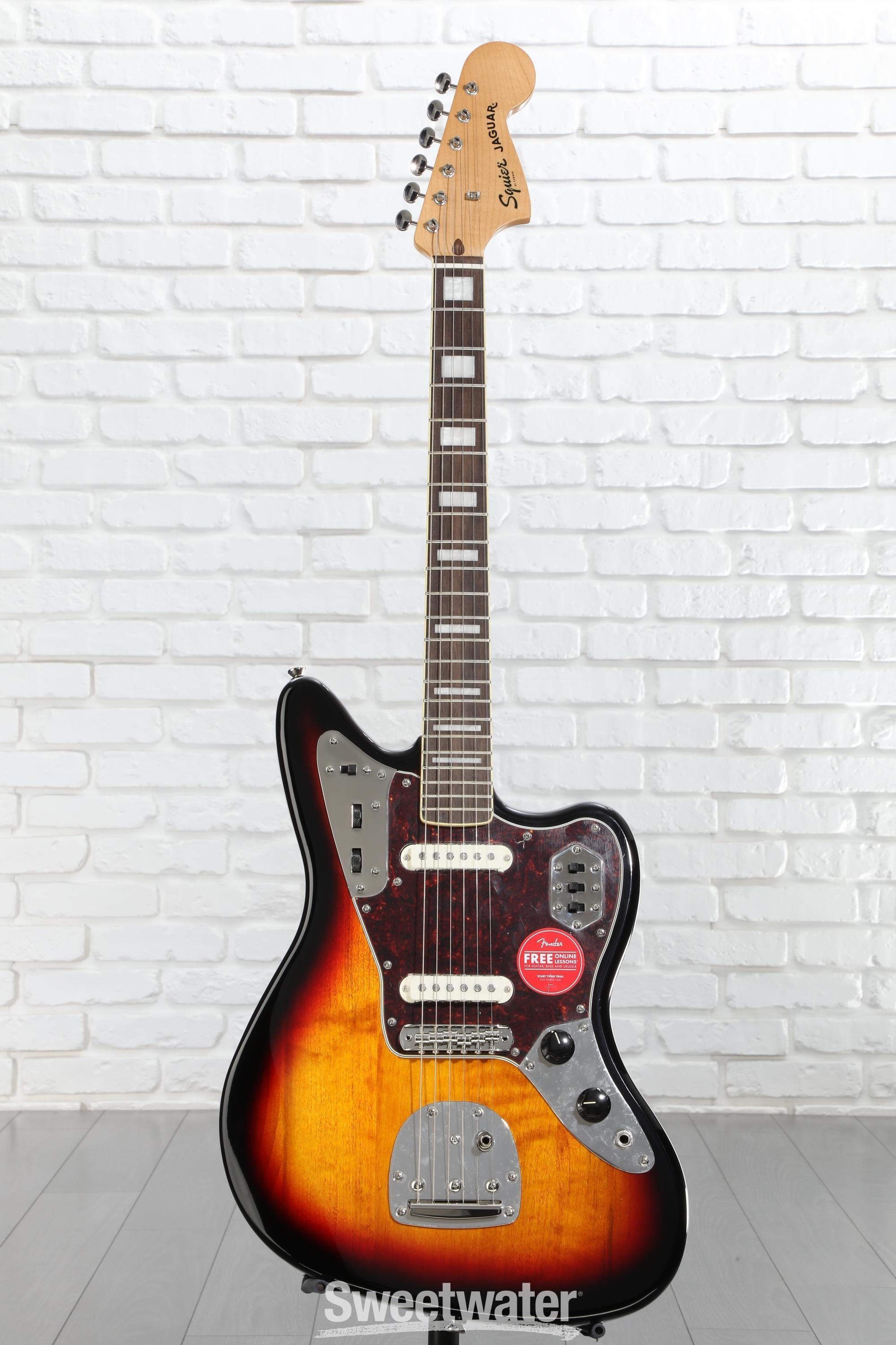 Squier Classic Vibe '70s Jaguar - 3-Tone Sunburst | Sweetwater