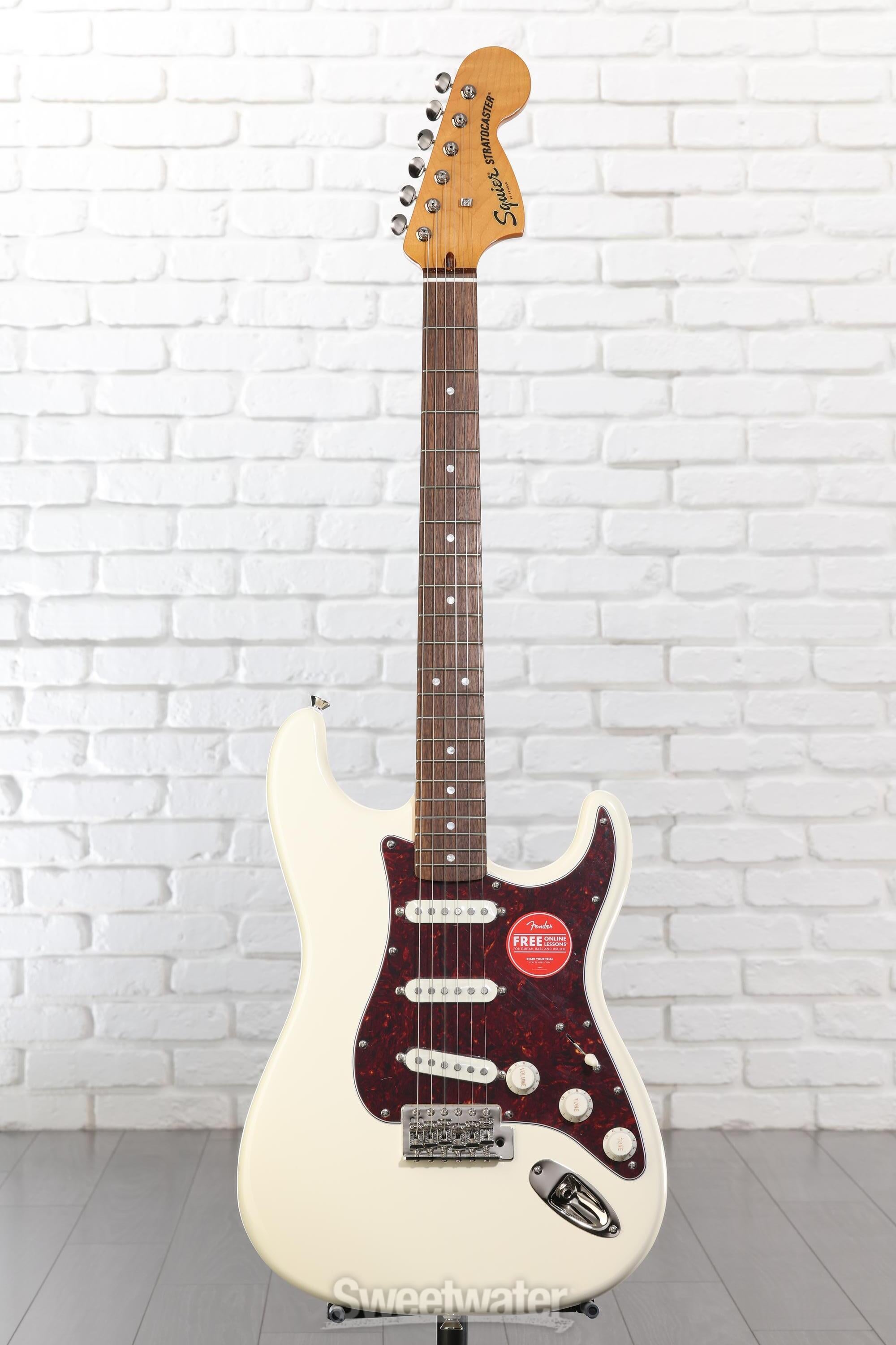 Squier Classic Vibe '70s Stratocaster - Olympic White | Sweetwater