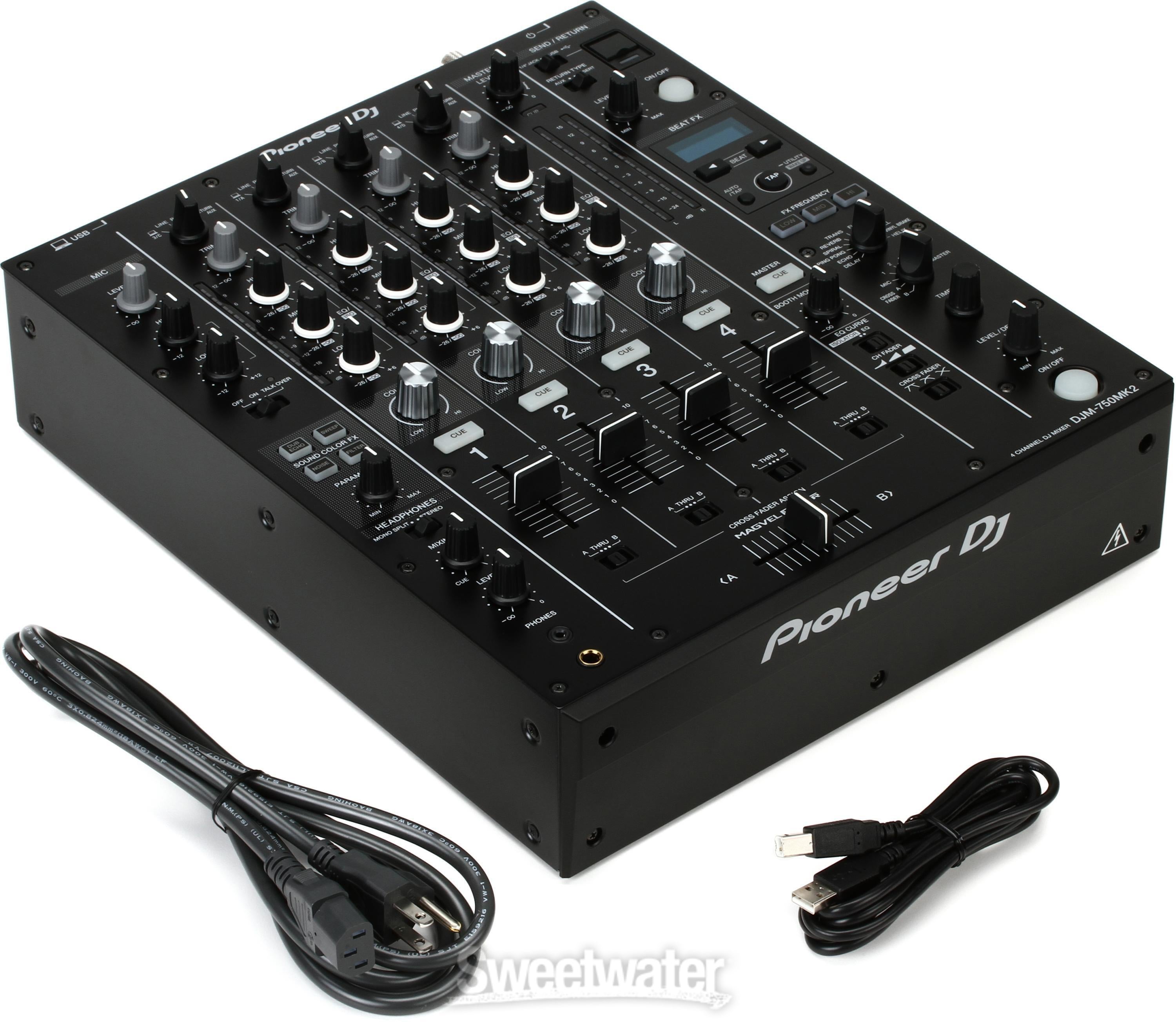 Pioneer DJ DJM-750MK2 4-channel DJ Mixer | Sweetwater