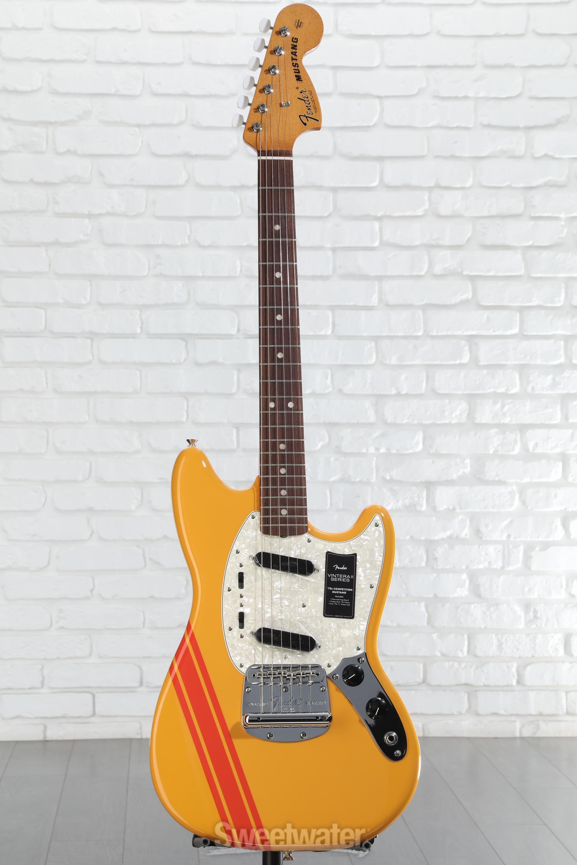 fender vintera 70's mustang オレンジ Fender Vintera II '70s Mustang Electric Guitar - Competition