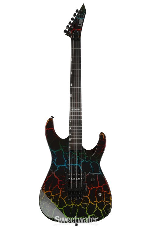 ESP LTD M-1 Custom '87 Electric Guitar - Rainbow Crackle | Sweetwater
