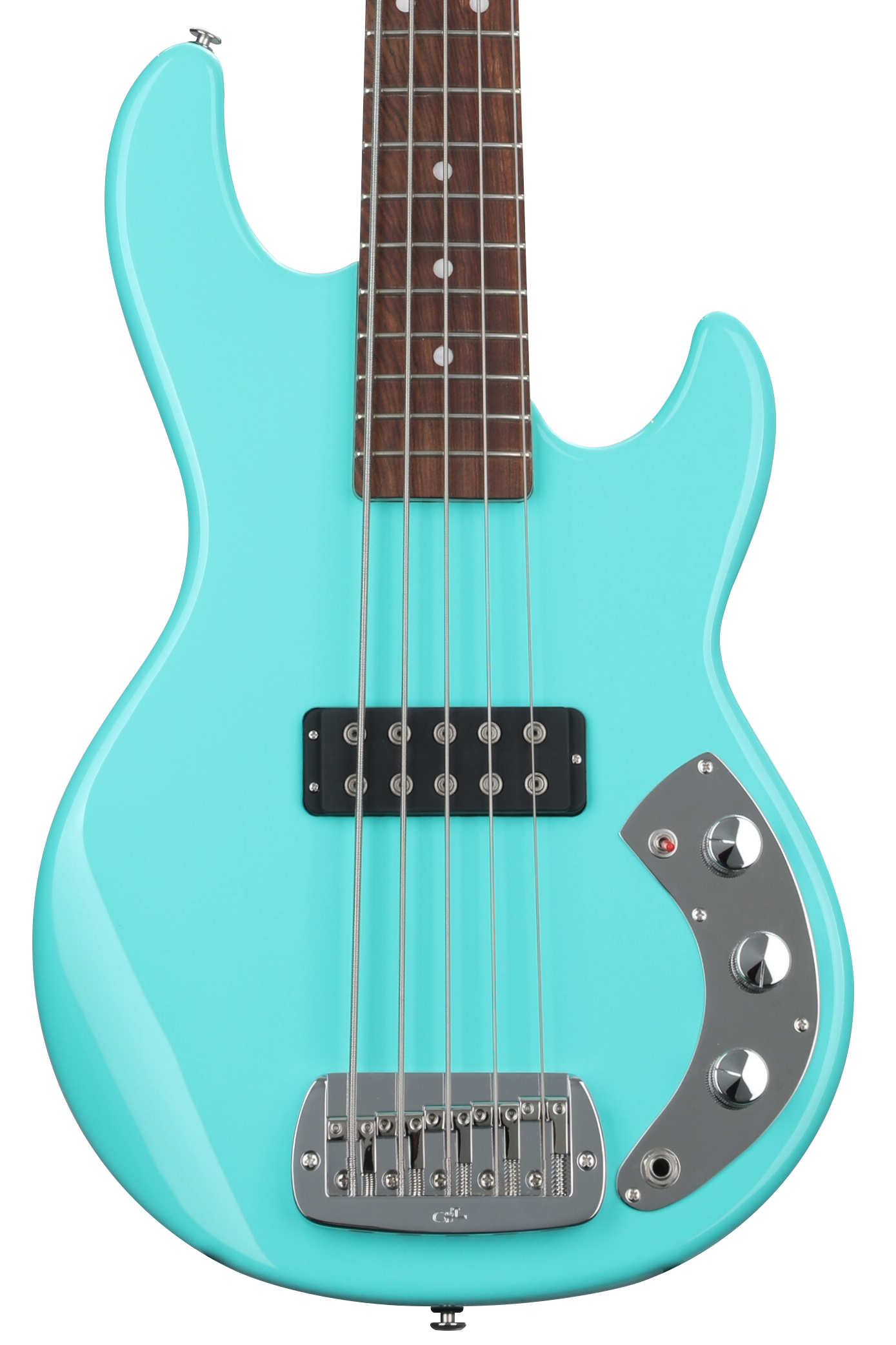 G&L CLF Research L-1000 S750 Bass Guitar - Turquoise | Sweetwater