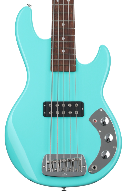 G&L CLF Research L-1000 S750 Bass Guitar - Turquoise | Sweetwater