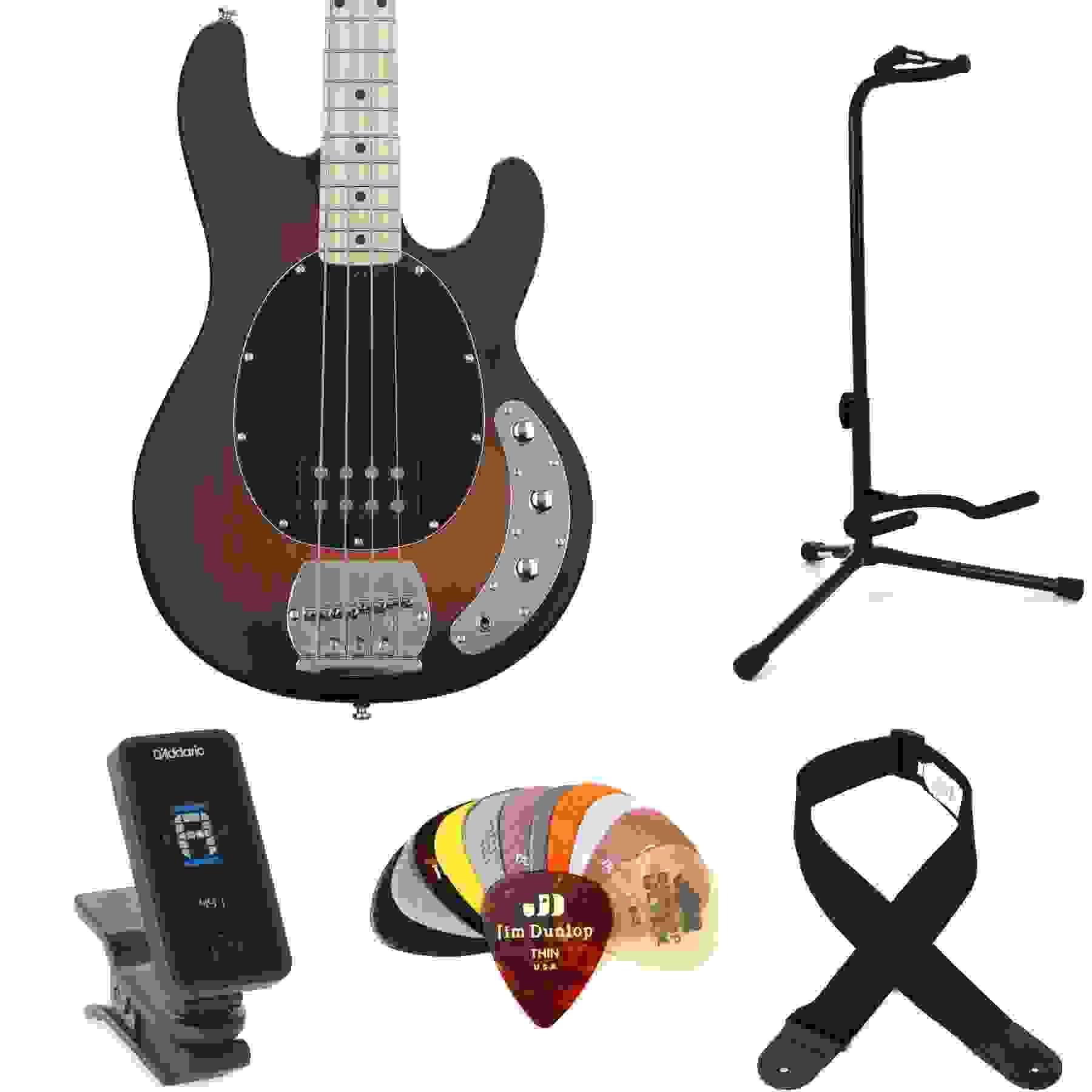 Sterling By Music Man StingRay RAY4 Bass Guitar Essentials Bundle ...