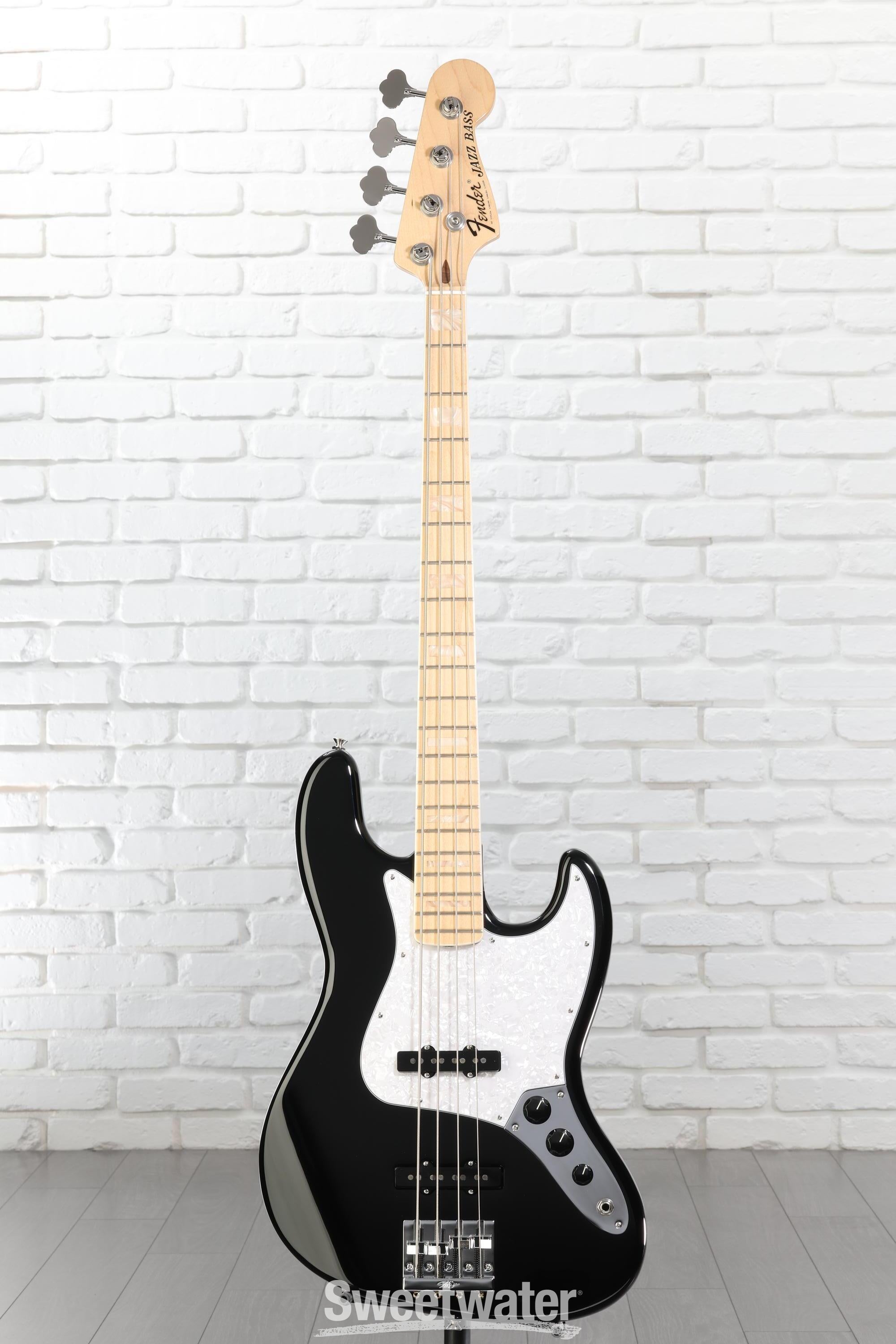 Fender USA Geddy Lee Jazz Bass - Black | Sweetwater