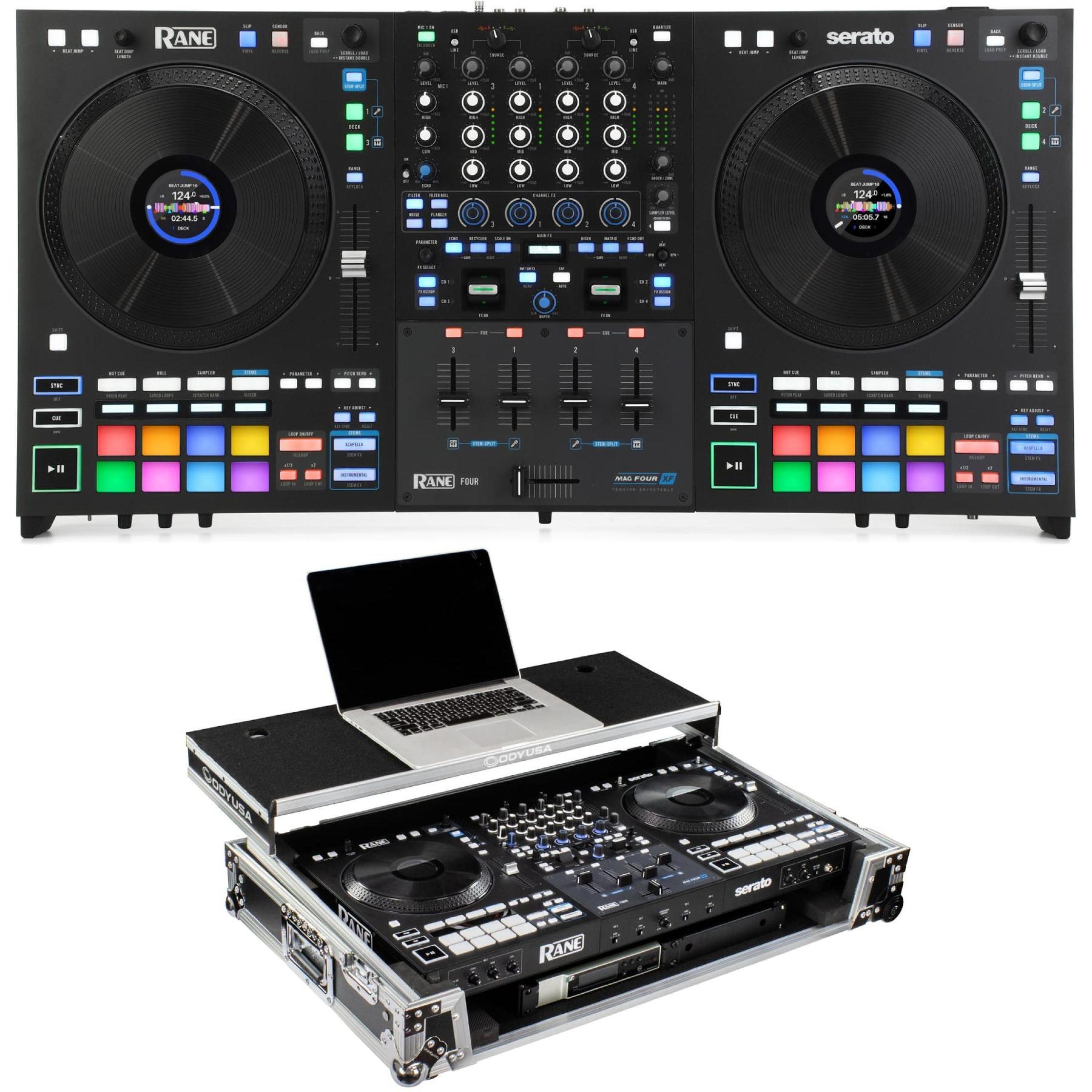 Rane Four 4-channel DJ Controller and Odyssey Glide-style Flight