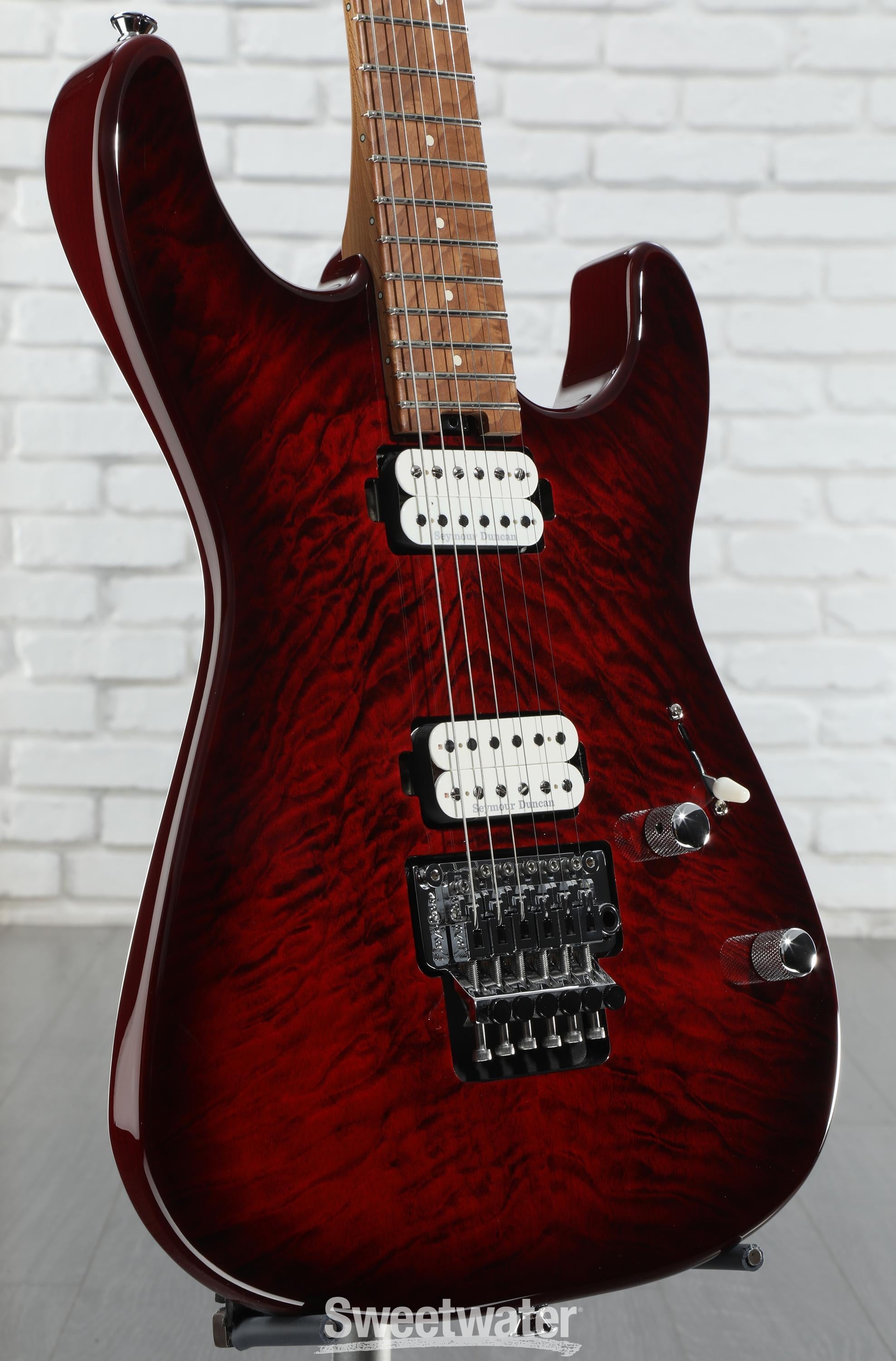 Charvel Pro-Mod Plus SD1Q HH FR Electric Guitar - Sangria