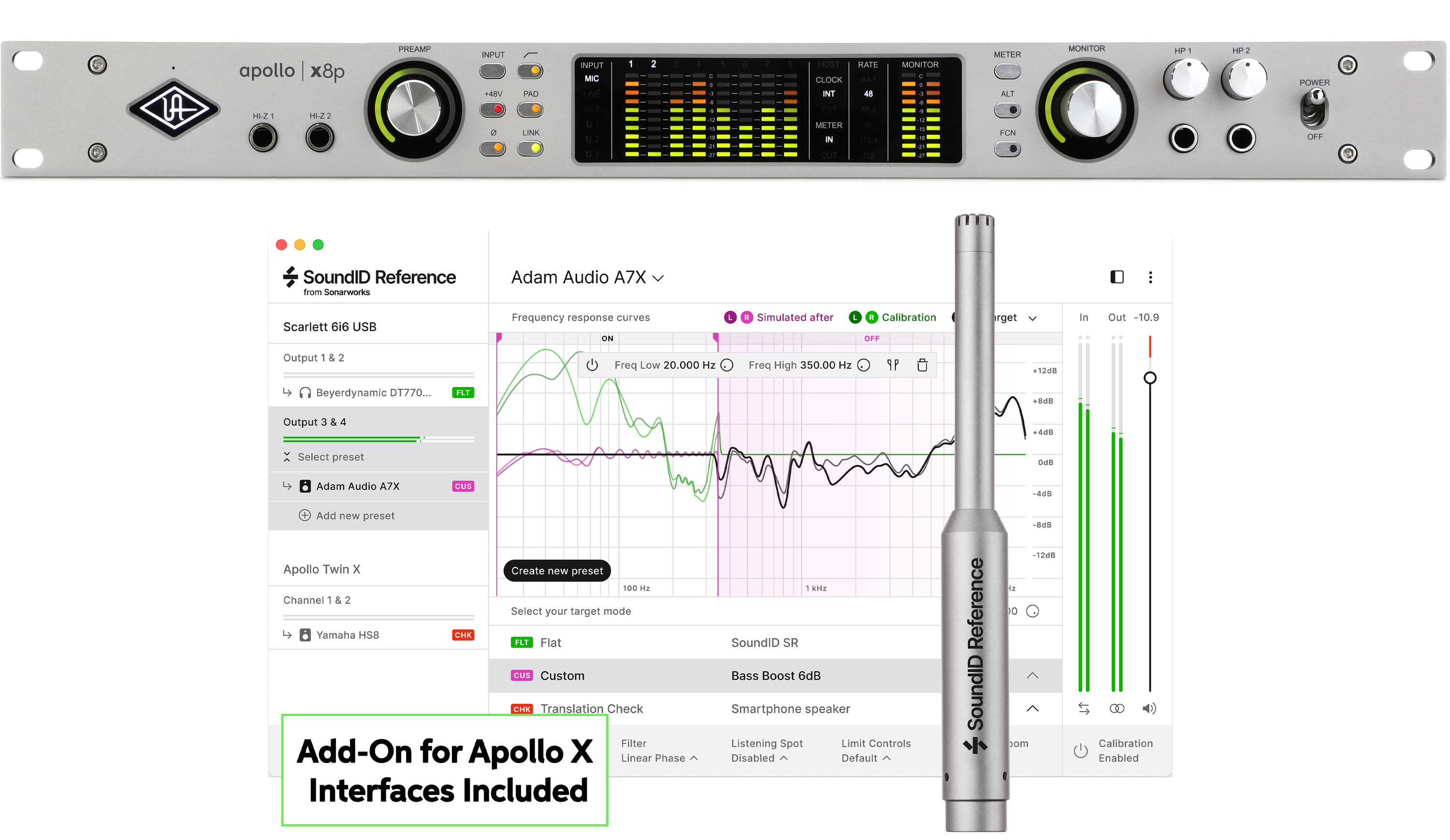 15 UNIVERSAL AUDIO X8P オーディオインターフェース Universal Audioの高品質オーディオインターフェイスApollo X8P
