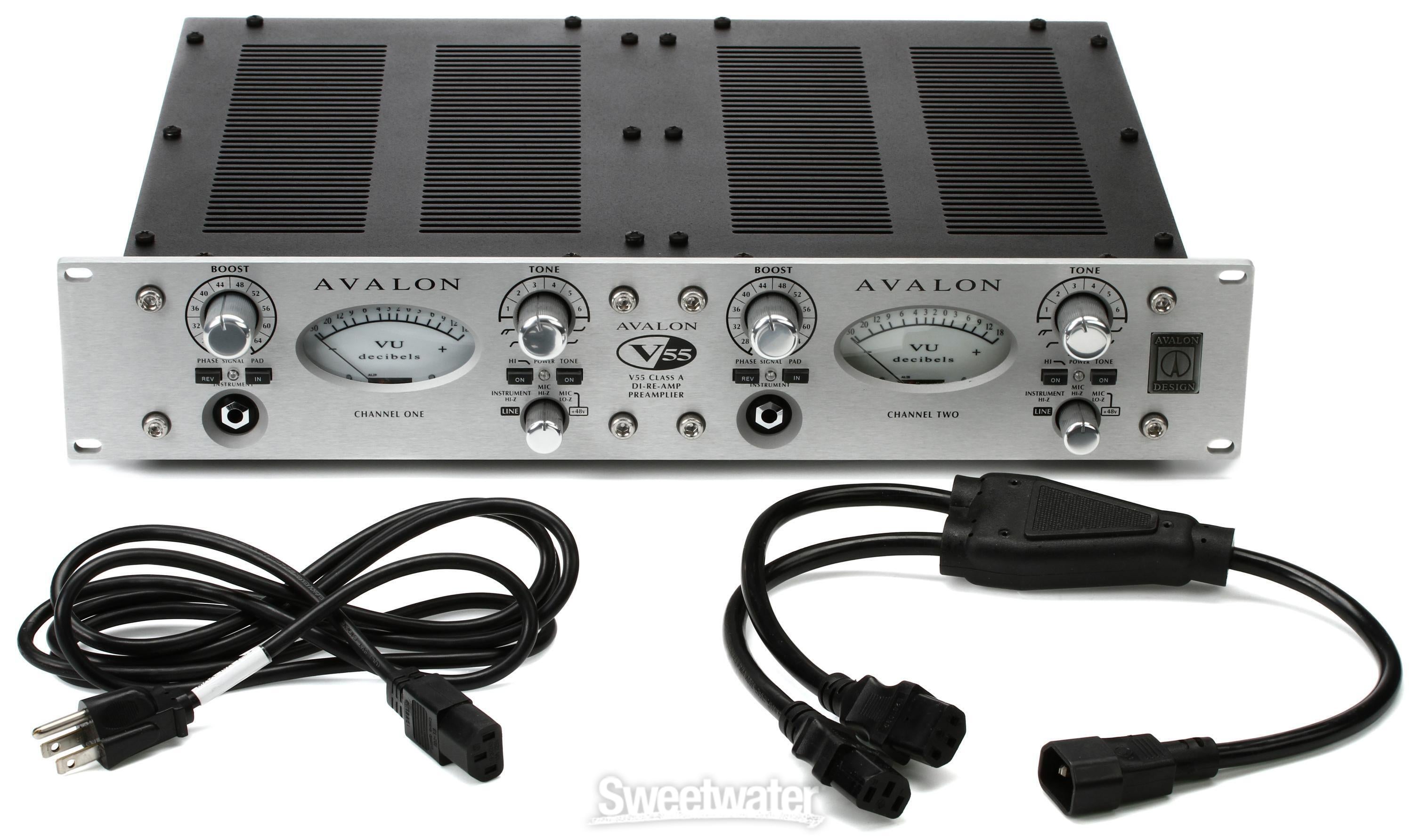 Avalon V55 2-channel Microphone Preamp | Sweetwater