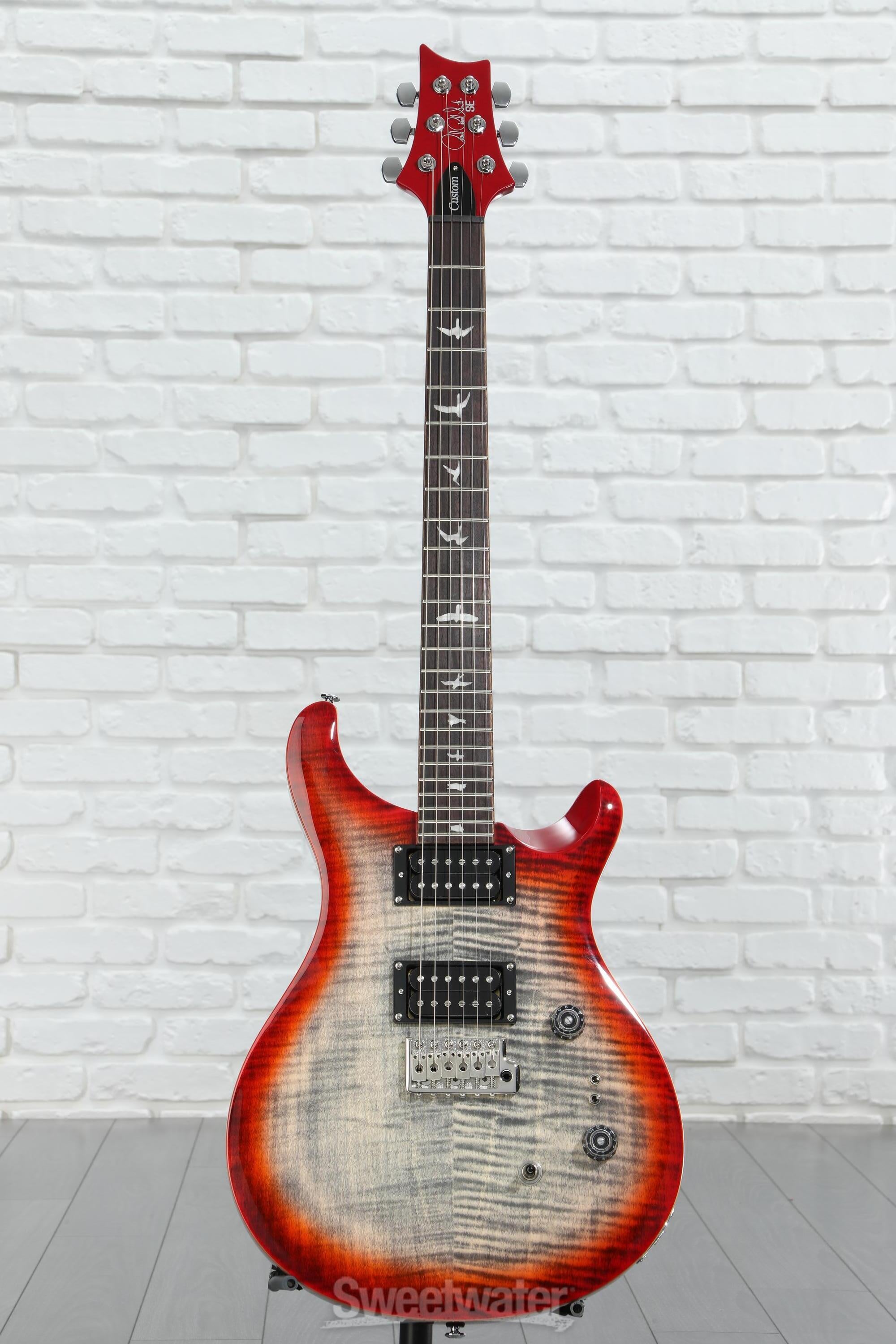 PRS SE Custom 24-08 Electric Guitar - Charcoal Cherry Burst