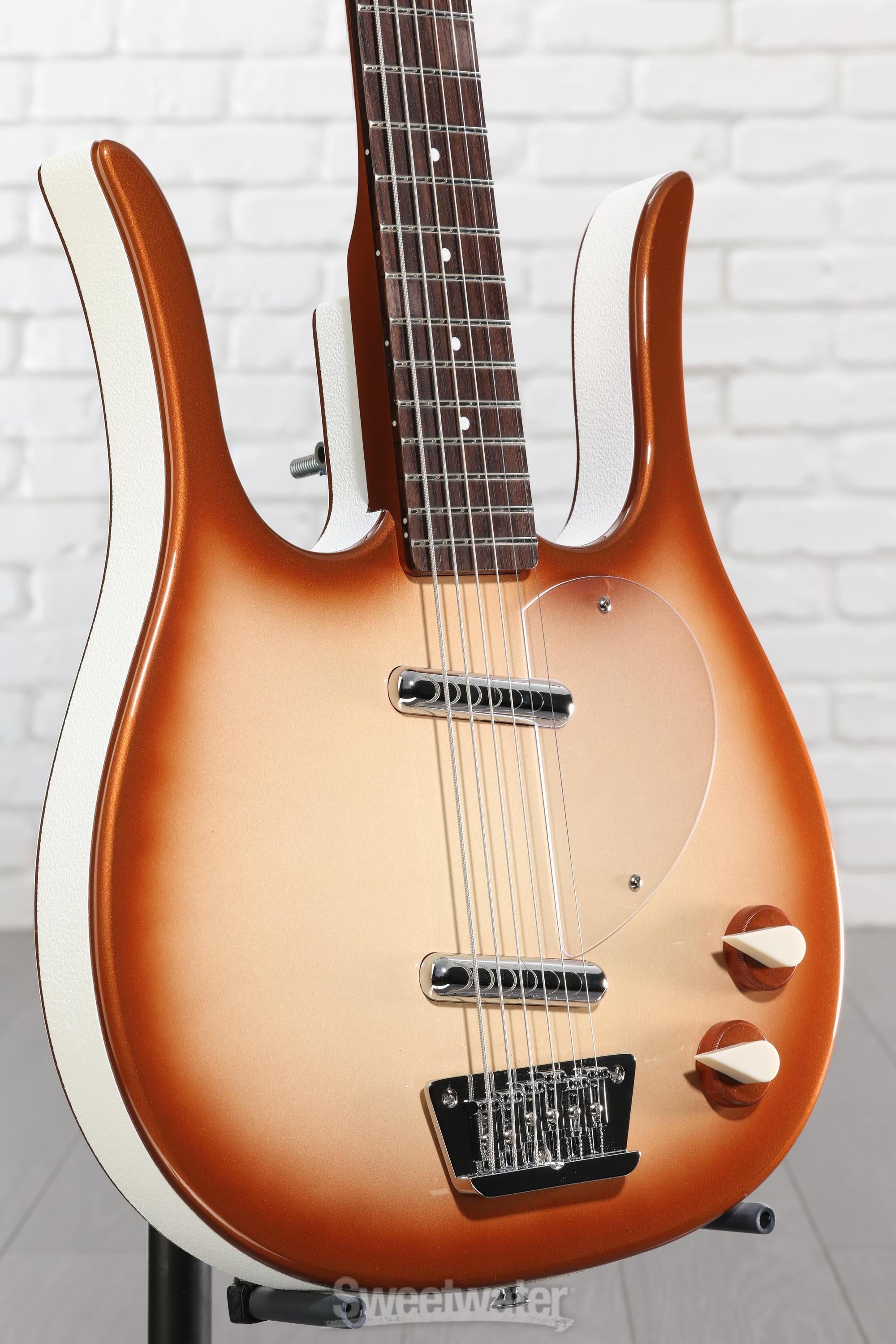 Photo of Danelectro Longhorn Baritone Electric Guitar - Copper Burst