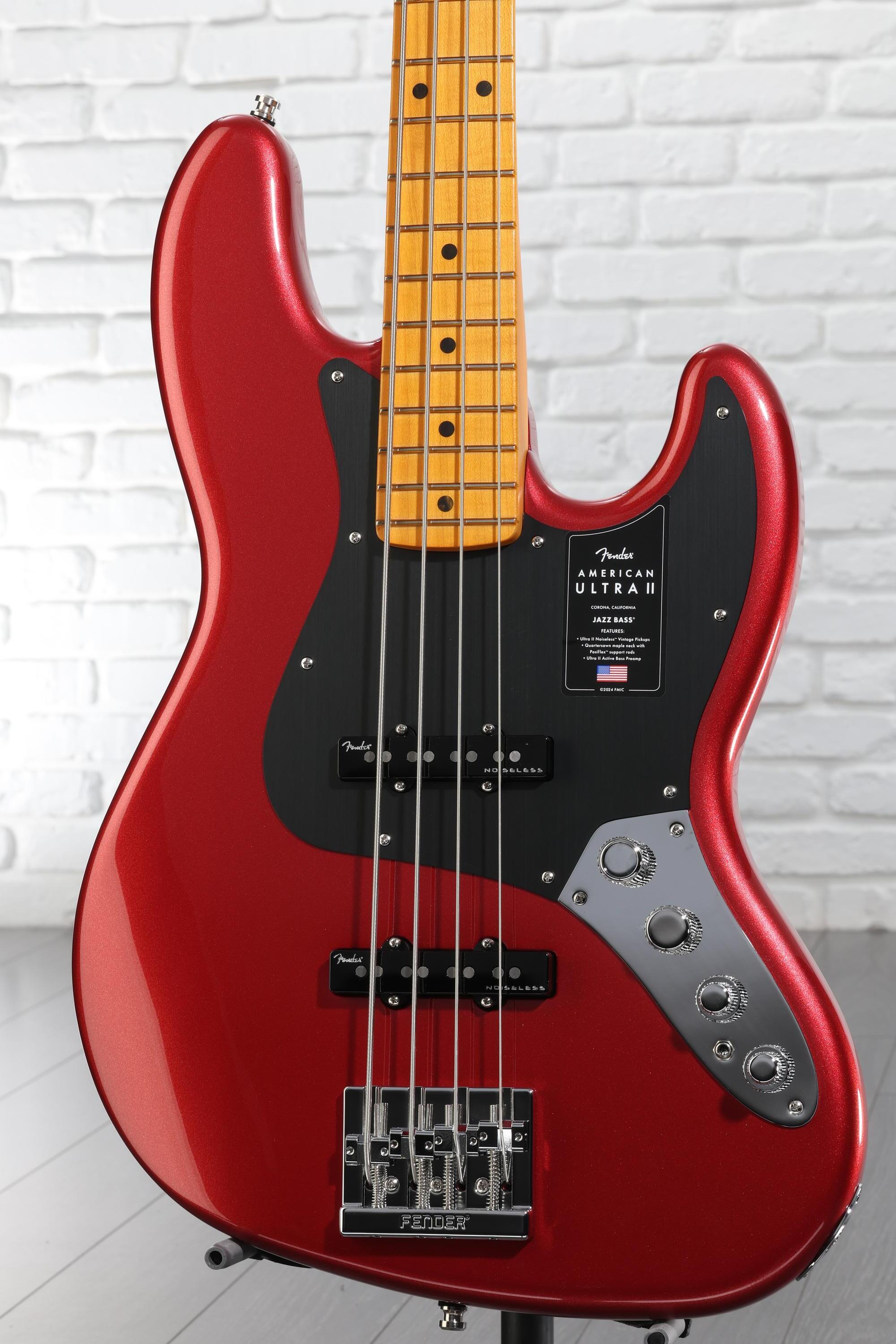 Fender American Ultra II Jazz Bass - Sinister Red, Maple