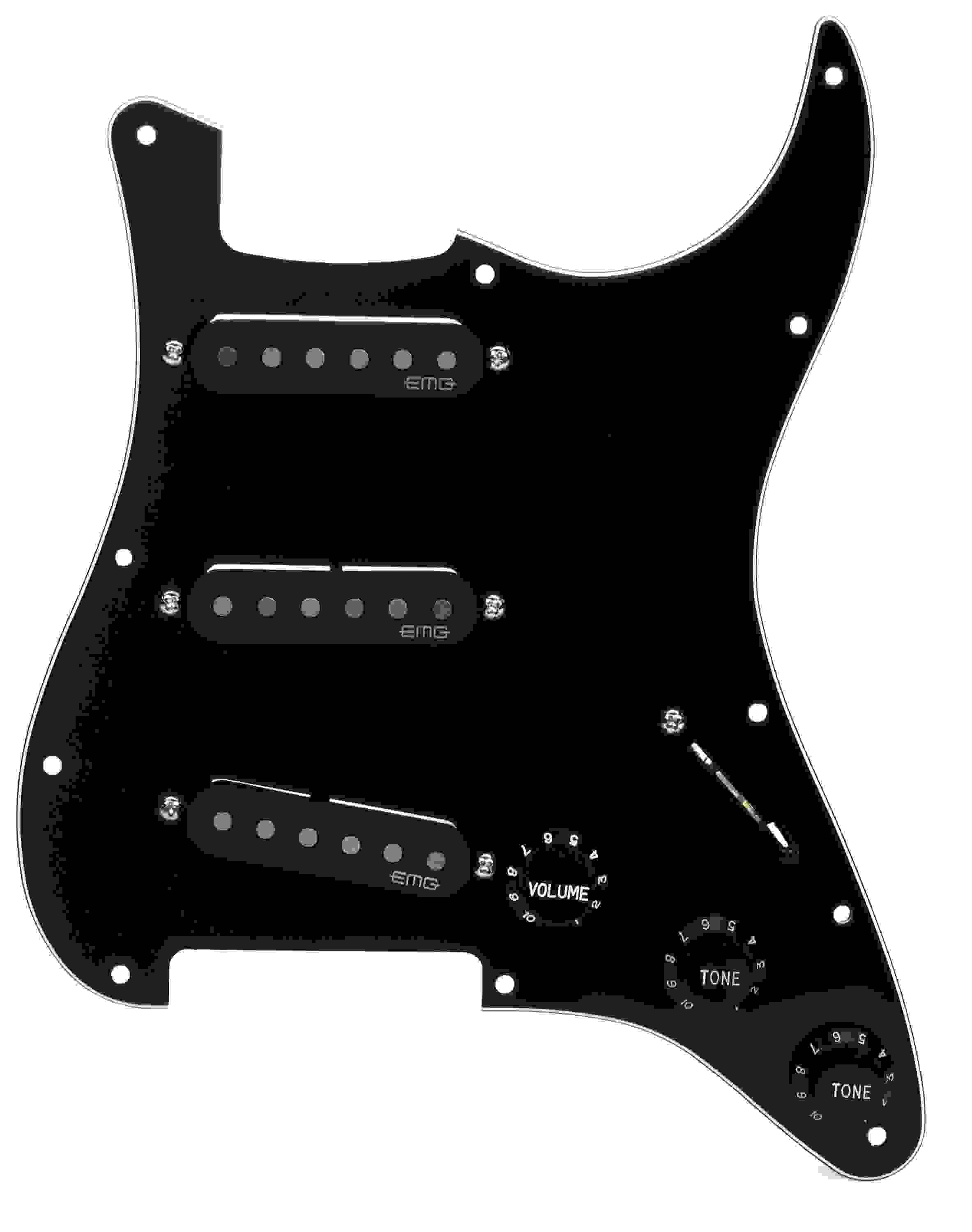 EMG ST-54 Passive Alnico II Pre-wired Strat-style Pickguard - Black