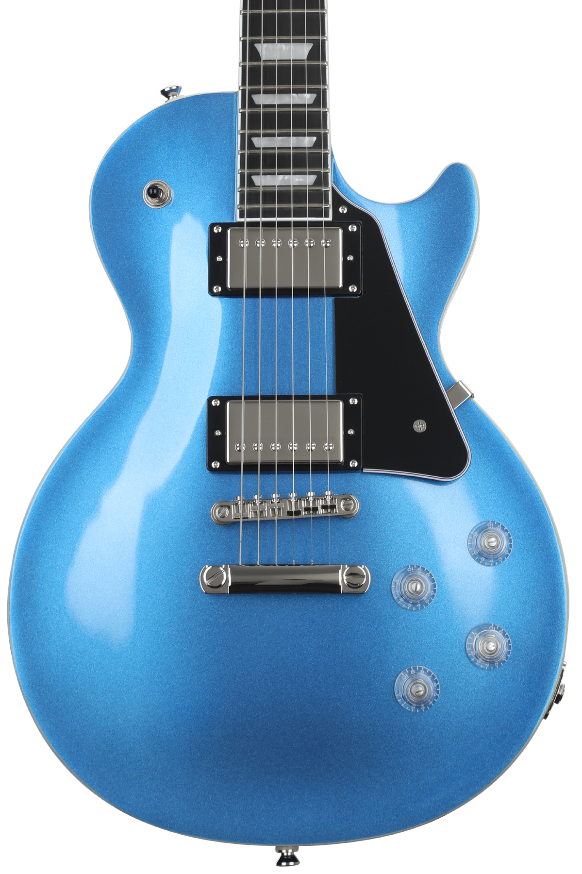 Epiphone Les Paul Modern Electric Guitar - Radio Blue Metallic, Sweetwater  Exclusive, image size:1998x3000