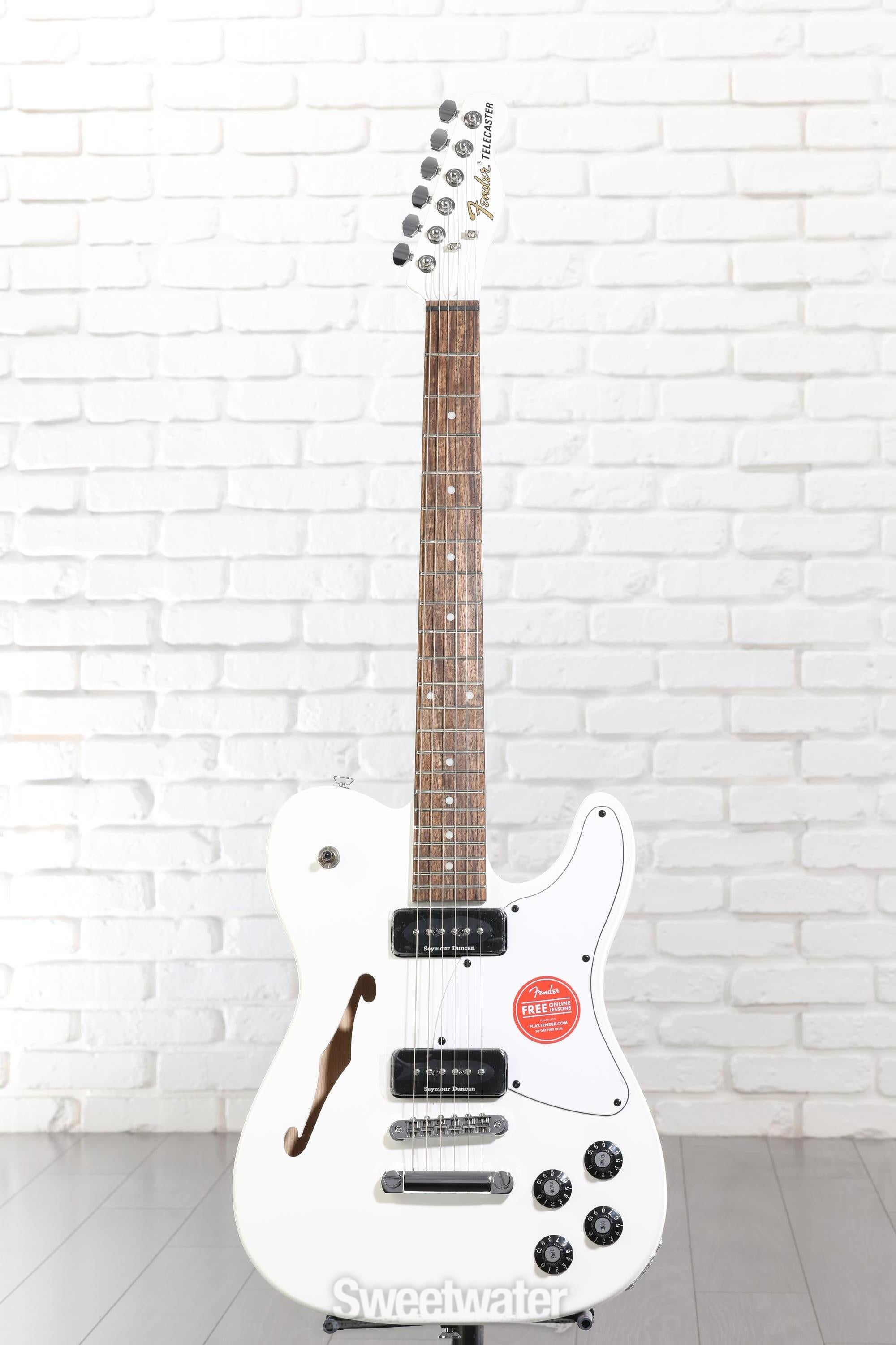 Fender Jim Adkins JA-90 Telecaster Thinline - White | Sweetwater