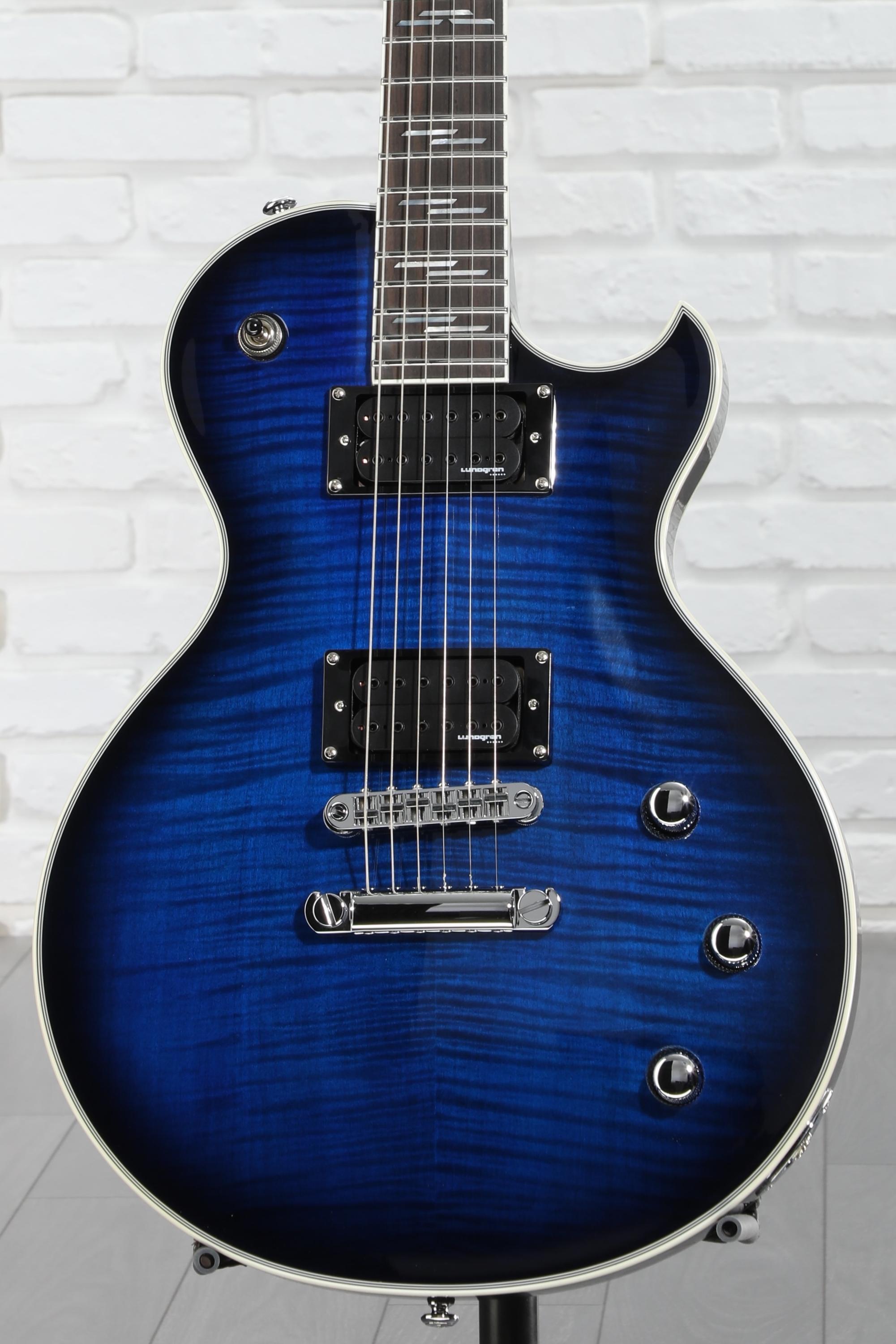 Schecter Solo-II Supreme Electric Guitar - See Thru Blue Burst
