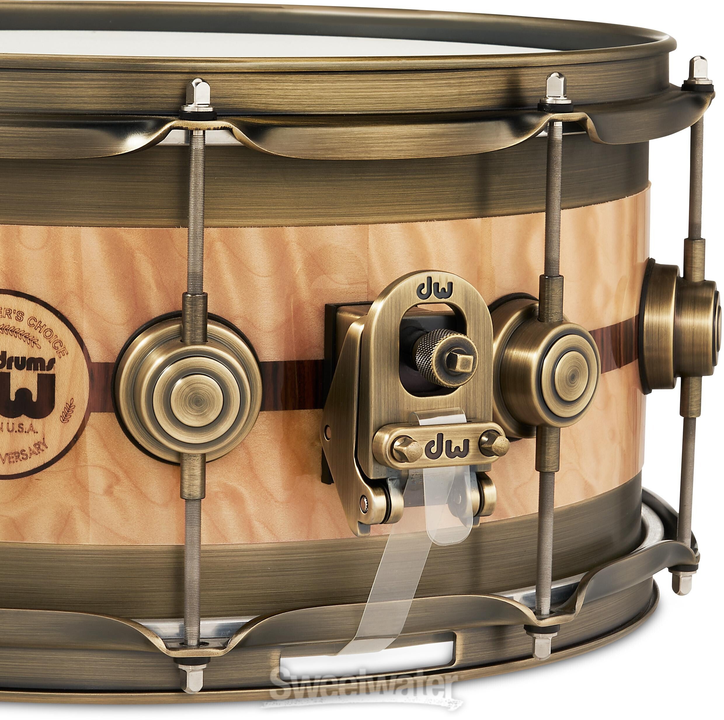 DW 50th Anniversary Edge 6.5 x 14-inch Snare Drum - Quilted Maple