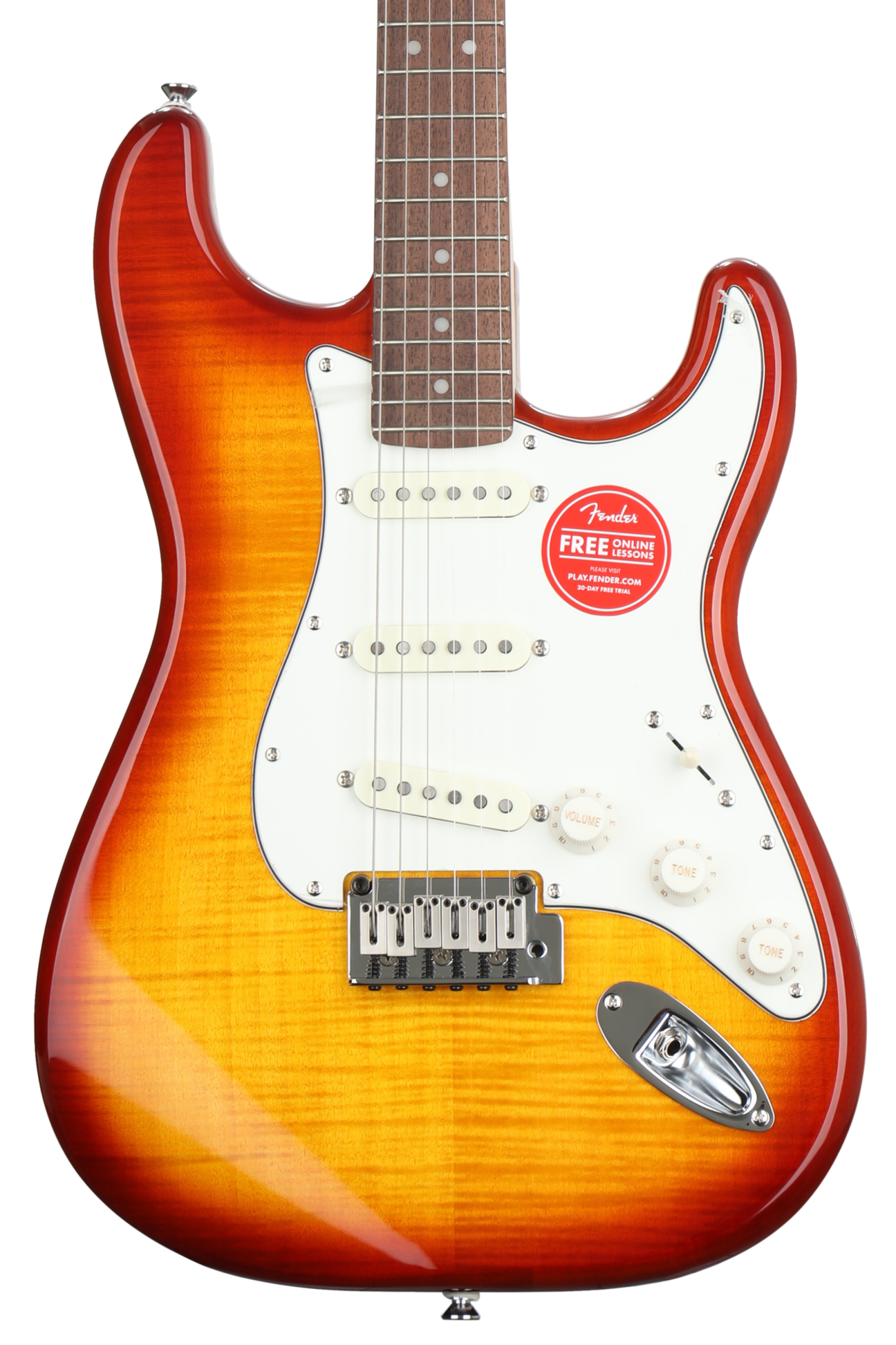 Squier Standard Stratocaster FMT - Amber Burst w/ Indian Laurel