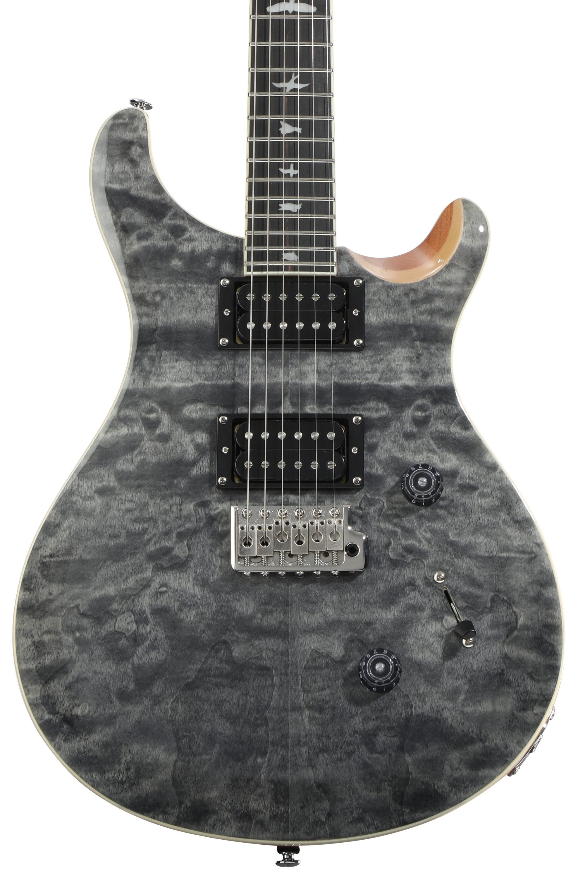 ギター PRS SE CUSTOM24 Quilt Gray Black PRS SE Custom 24 Electric Guitar - Quilt Charcoal