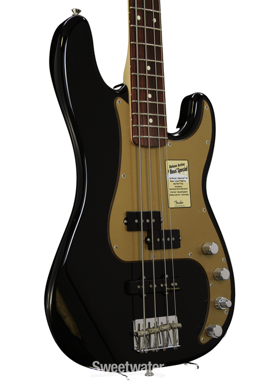 Fender Deluxe Active P Bass Special - Black | Sweetwater