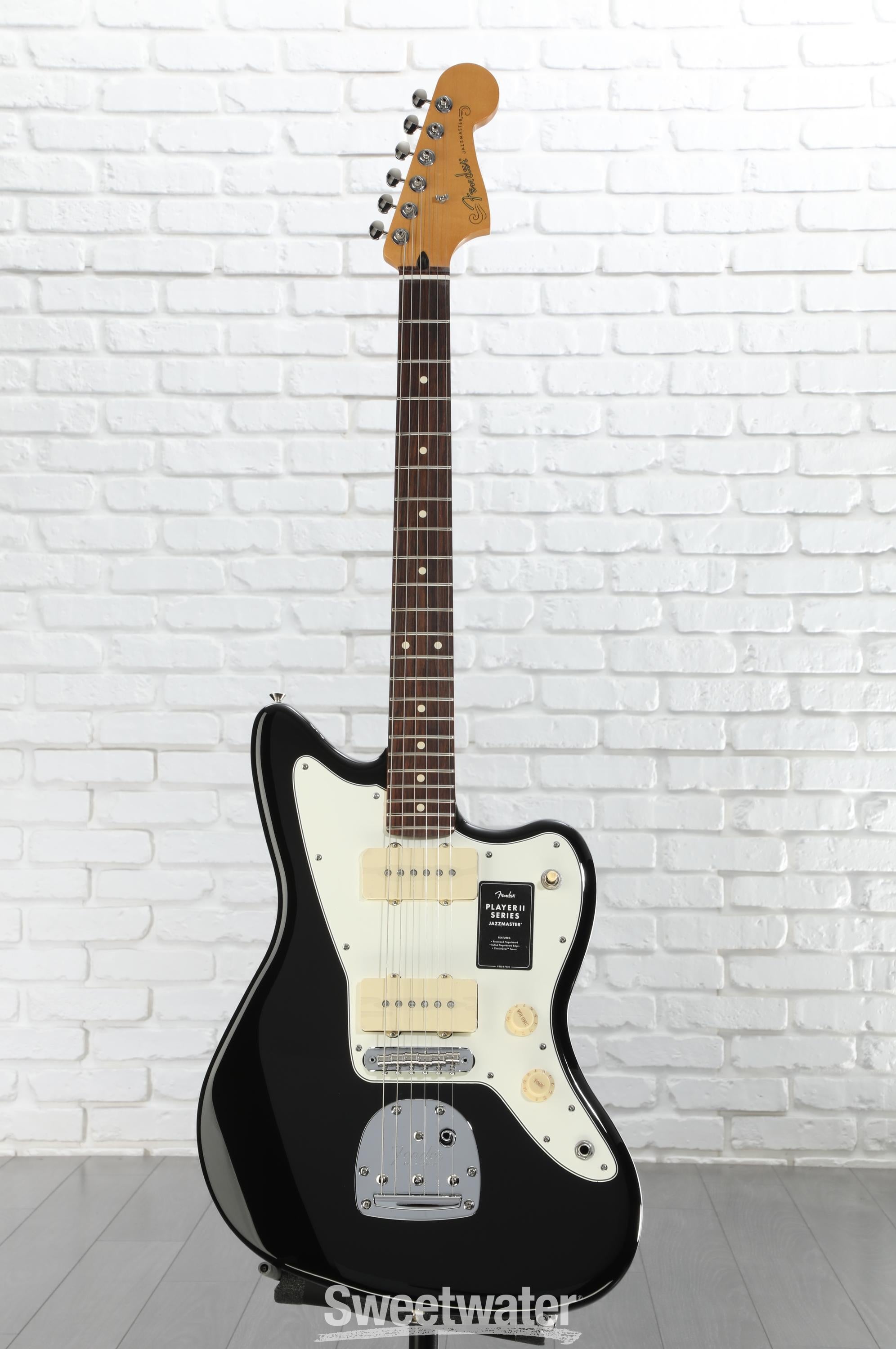 Fender Player II Jazzmaster Electric Guitar - Black | Sweetwater