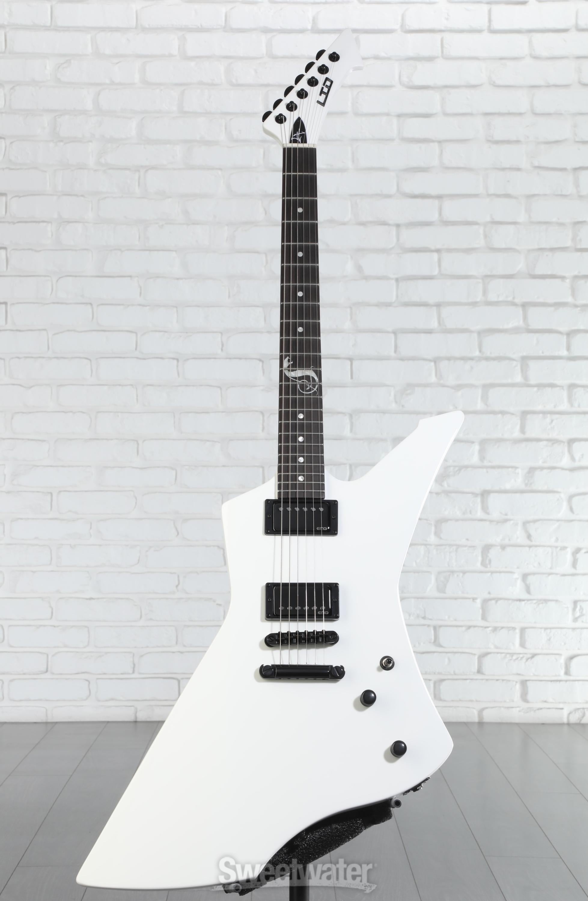 ESP LTD James Hetfield Signature Snakebyte - Snow White | Sweetwater