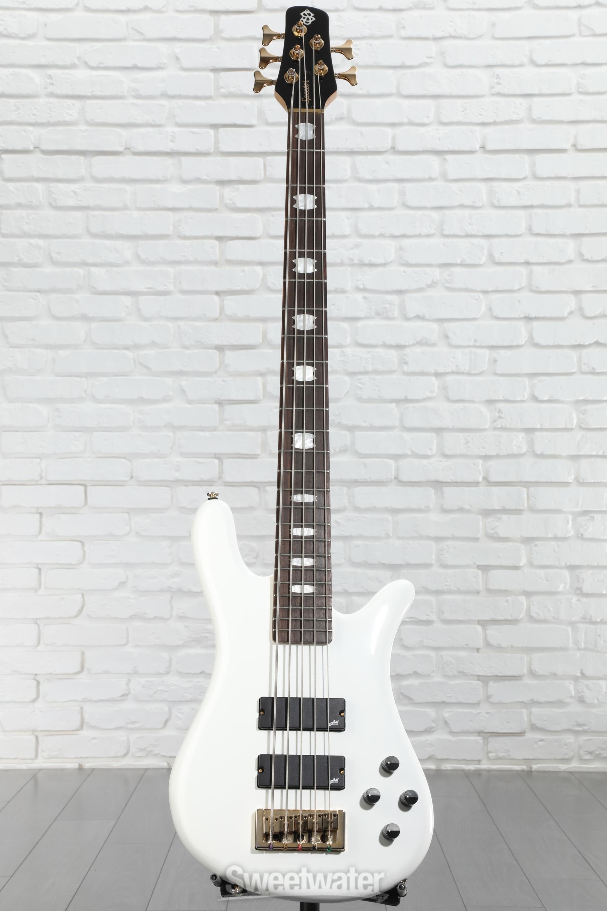 Spector Icon NS-5 5-string Electric Bass Guitar - White Gloss