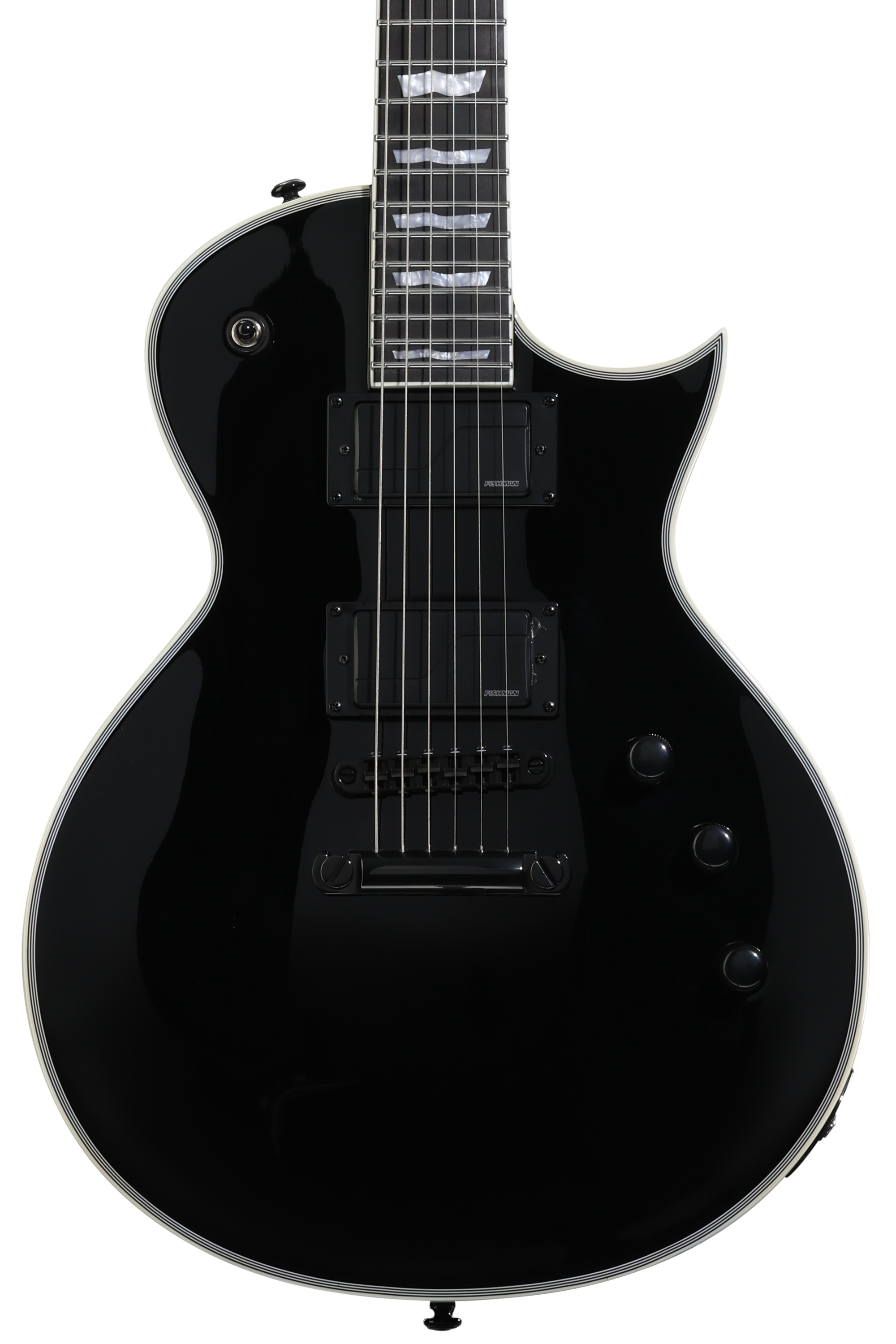 ESP LTD ALEXI-600 GREENY - Black with Green Skull & Stripe