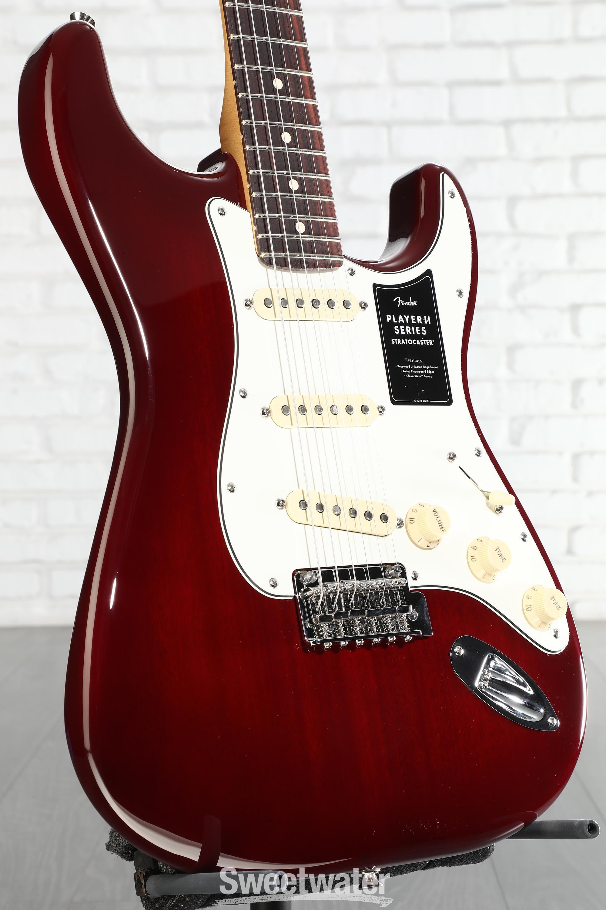 Fender Player II Stratocaster Electric Guitar - Transparent Cherry
