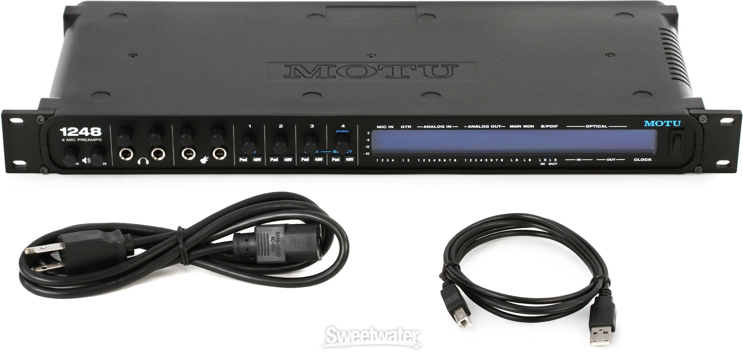 MOTU 1248 32x34 Thunderbolt / USB 2.0 Audio Interface with AVB