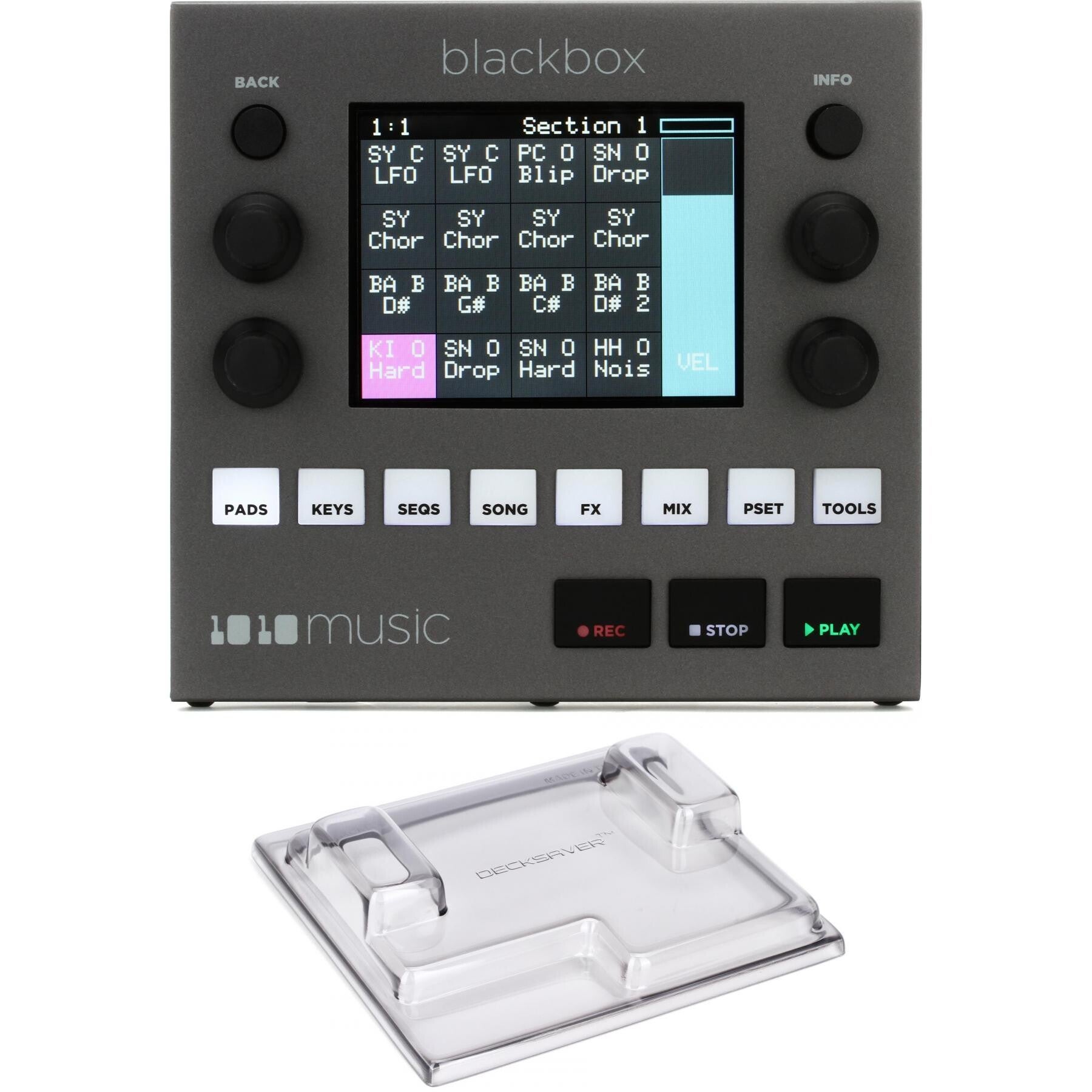 1010music Blackbox Studio - Compact Sampling Studio with Decksaver