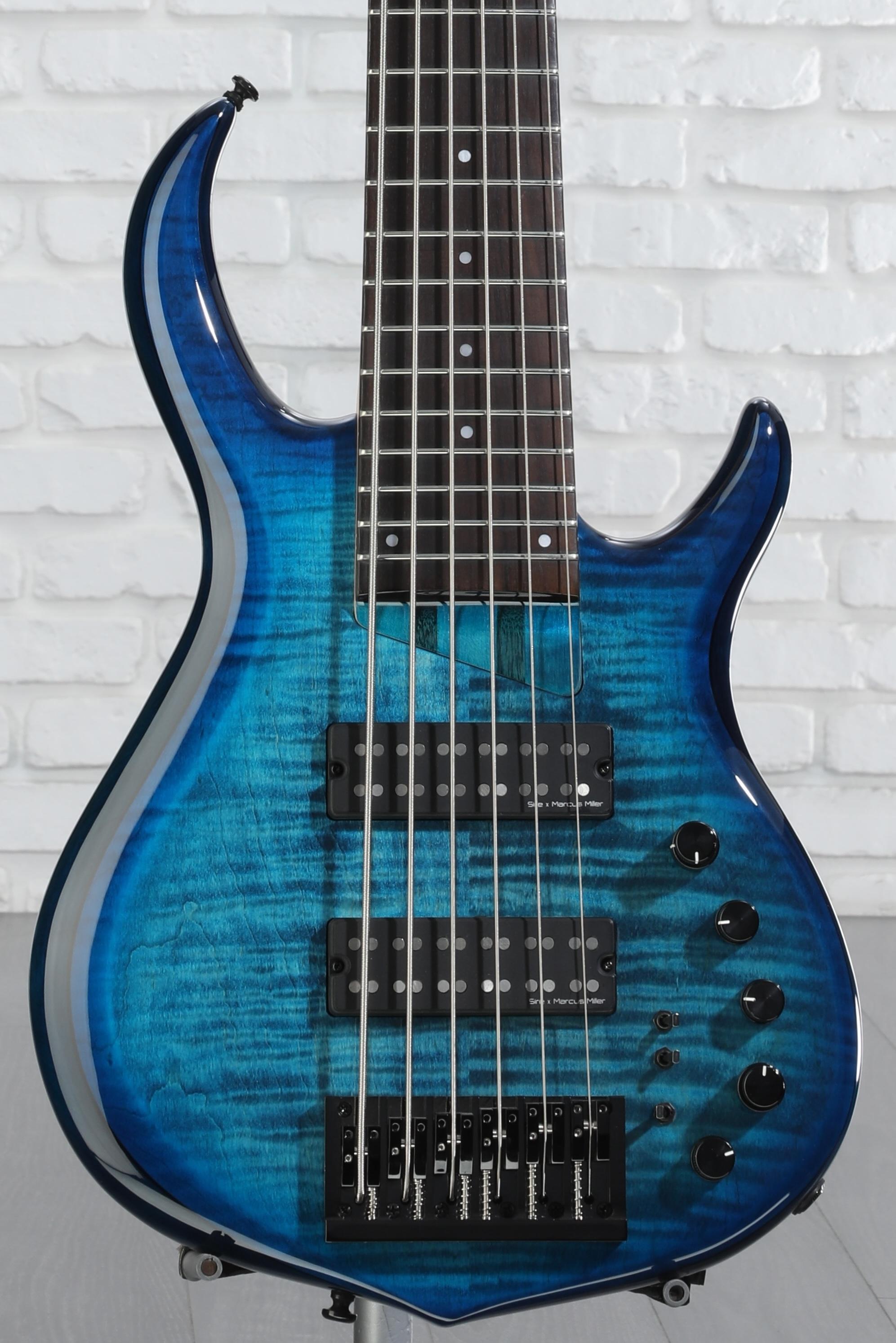 Sire Marcus Miller M7 6-string Bass Guitar - Transparent Blue 