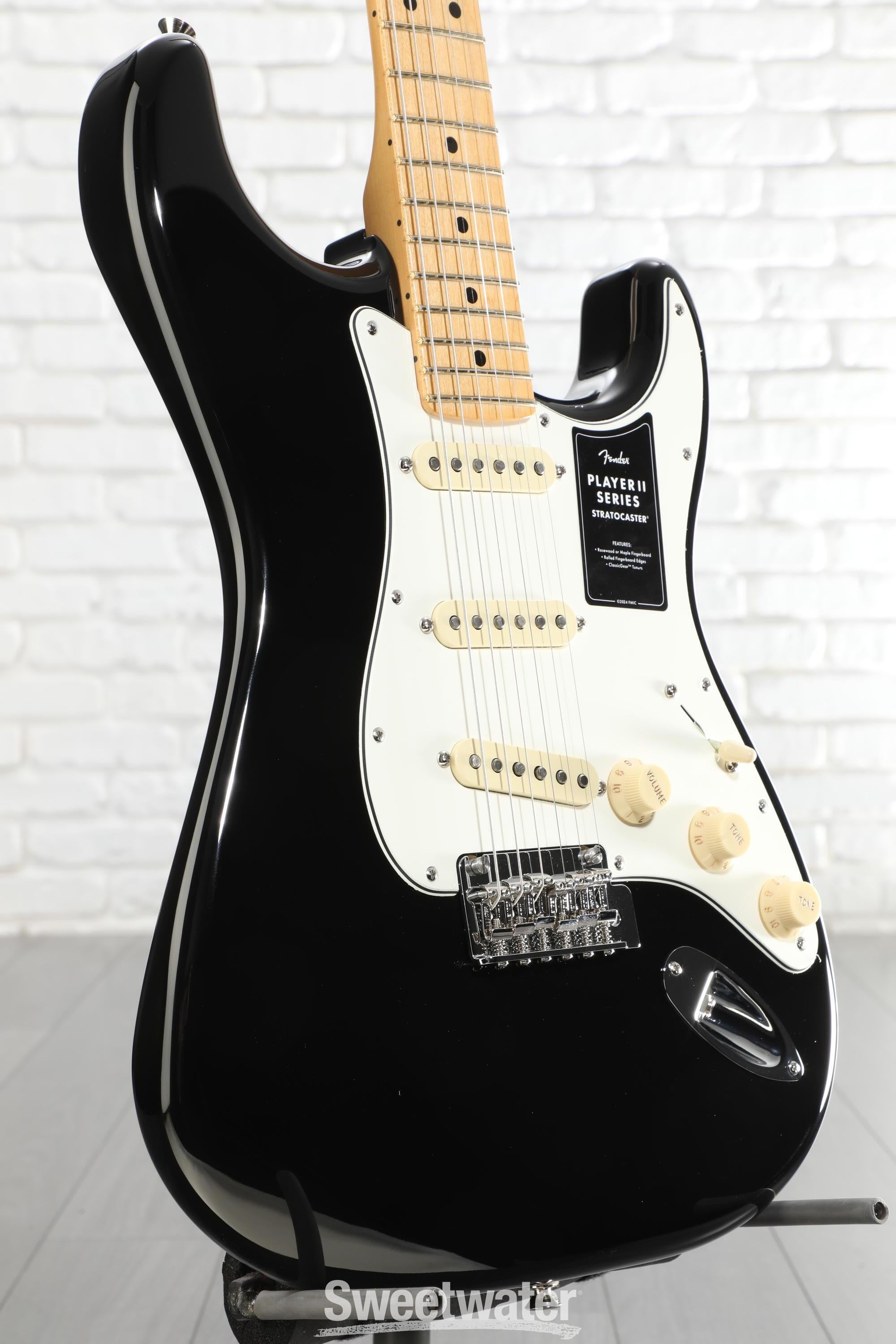 Fender Player II Stratocaster HSS Electric Guitar - Black with