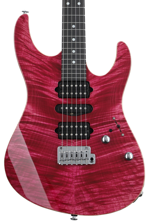 ギター Suhr Modern Custom 7st Suhr Modern 7 Quilt Roasted - Bengal Burst - Eddie's Guitars