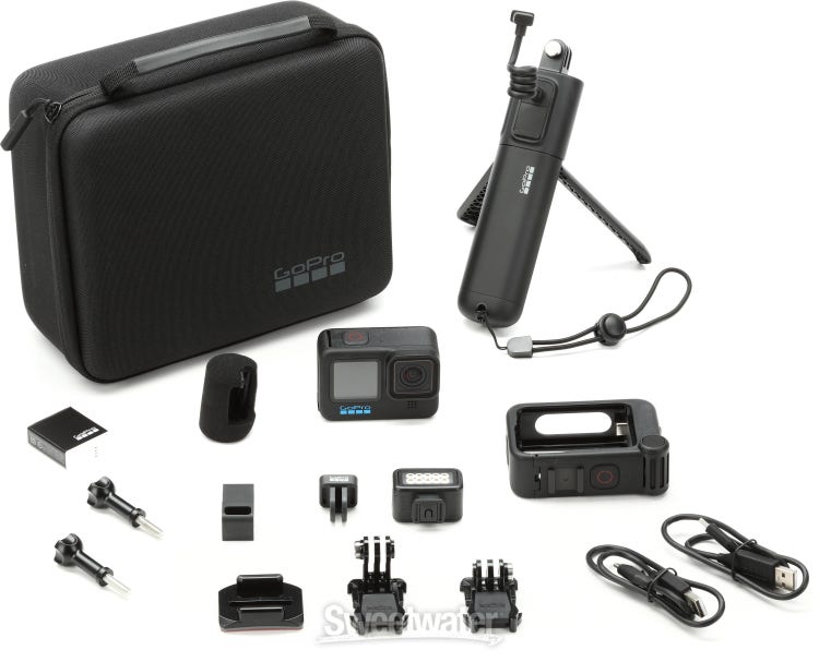  GoPro HERO11 Black Creator Edition - Includes HERO11 , Volta  (Battery Grip, Tripod, Remote), Media Mod, Light Mod, Enduro Battery, and  Carrying Case : Electronics