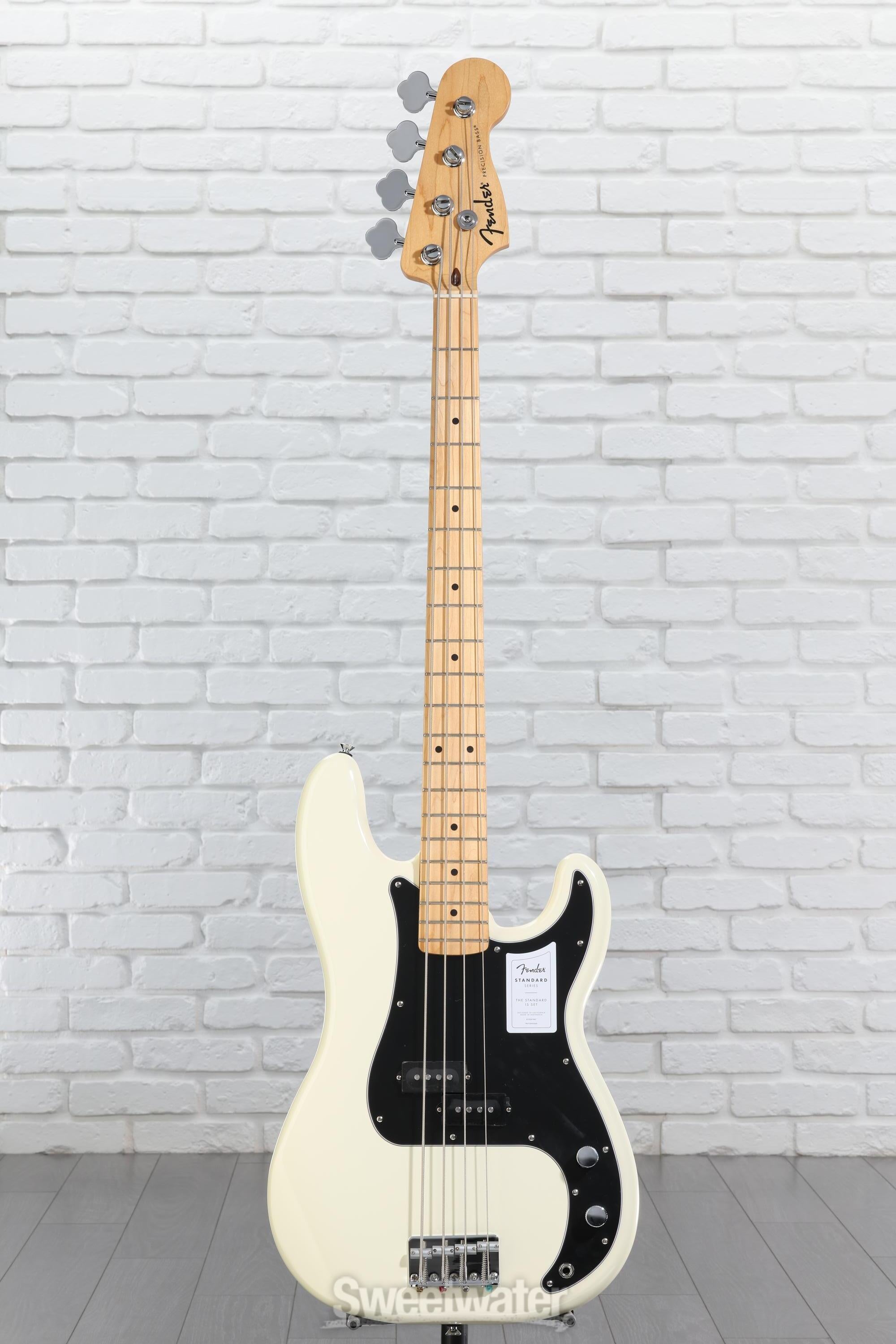 ベース fender USA Precision bass Fender Standard Precision Bass - Olympic White | Sweetwater