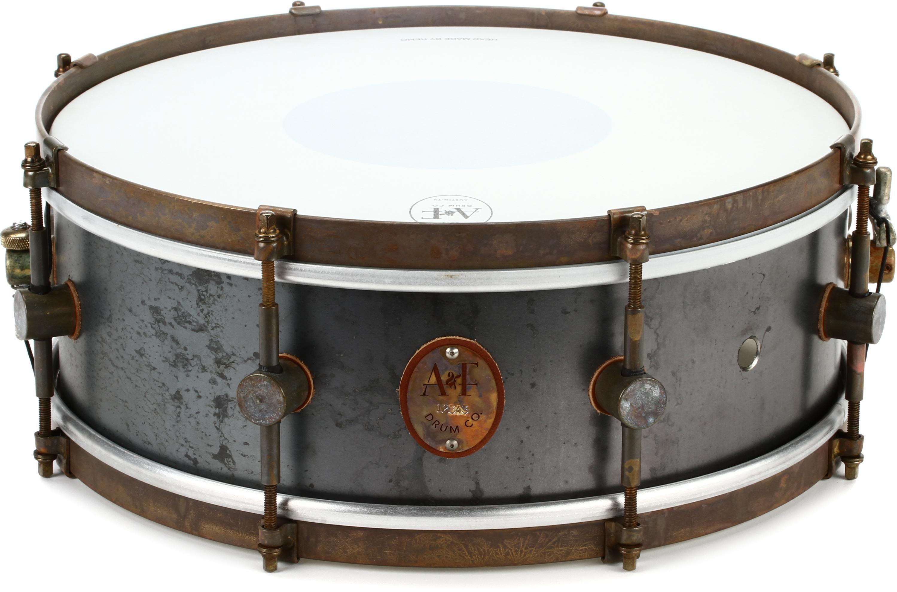 A&F 5.5 x 14 Raw Brass Snare Drum – Drumland Canada