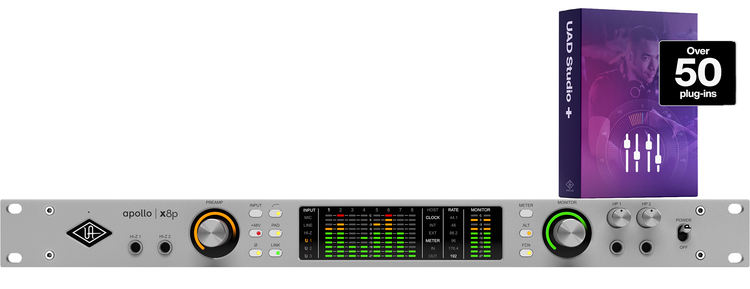 Universal Audio Apollo x8p Gen 2 and Studio+ Edition Bundle