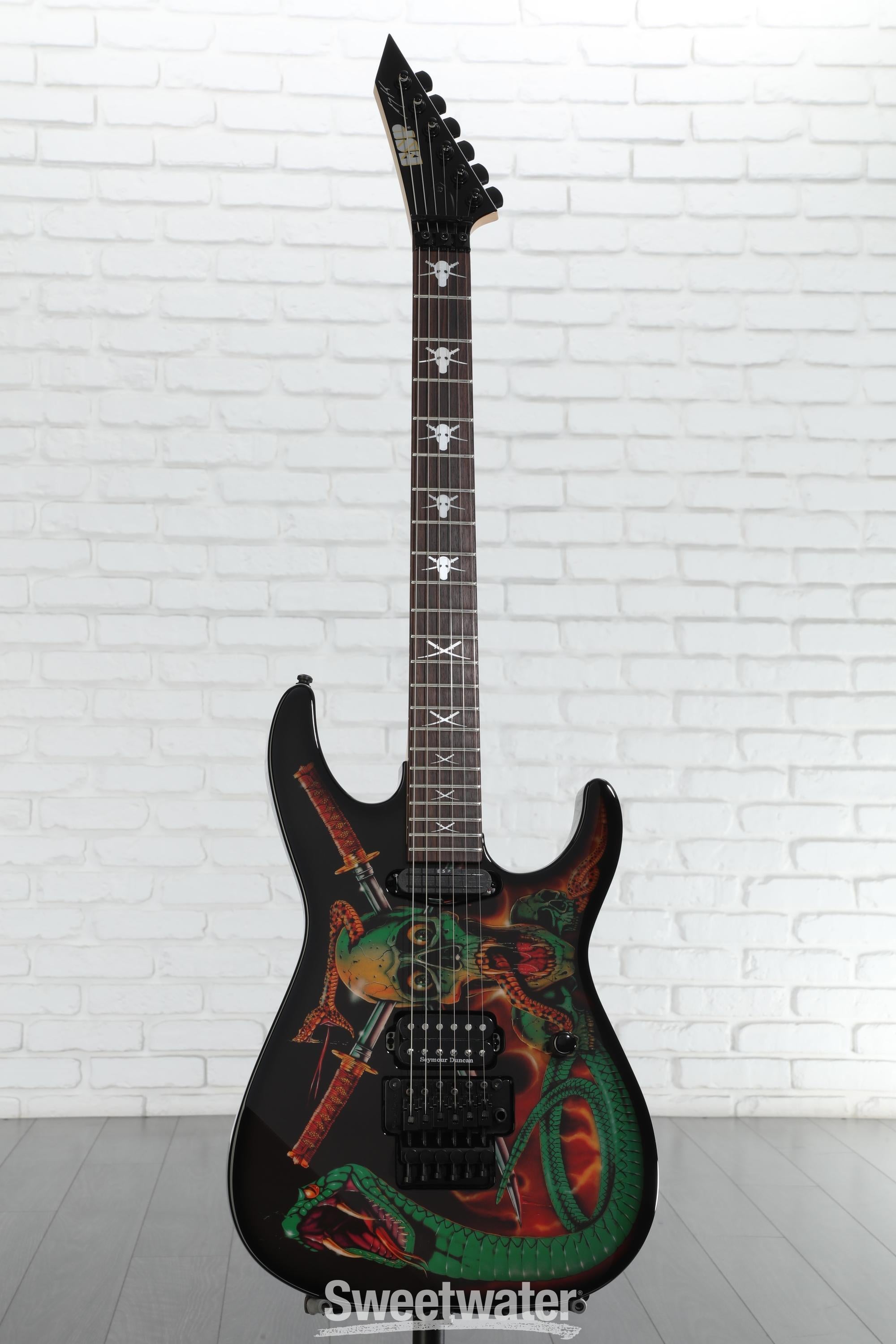 ギター Logarhythm4 ESP George Lynch Signature Electric Guitar - Skull and