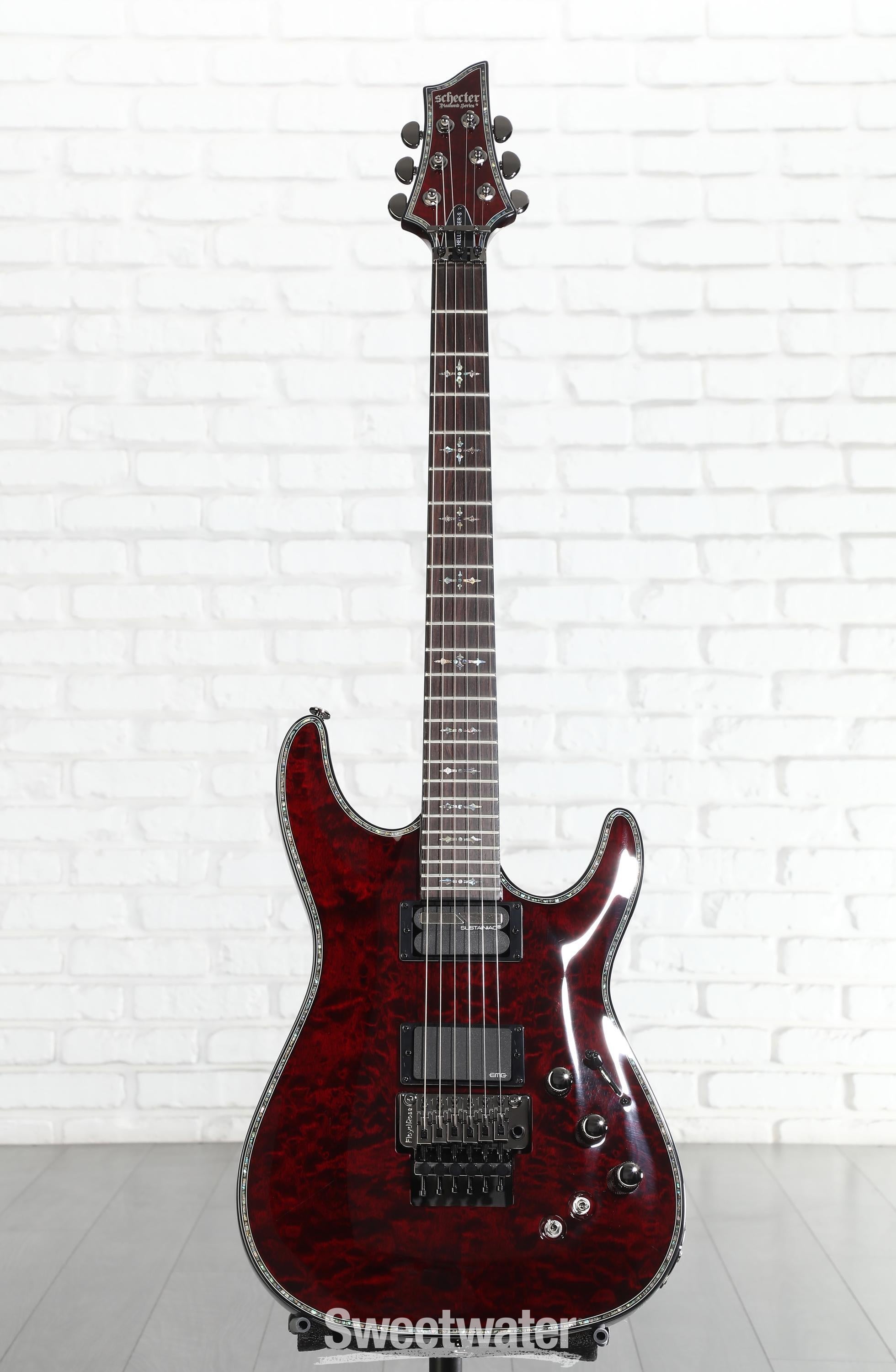 Schecter Hellraiser C-1 FR-S Electric Guitar - Black Cherry