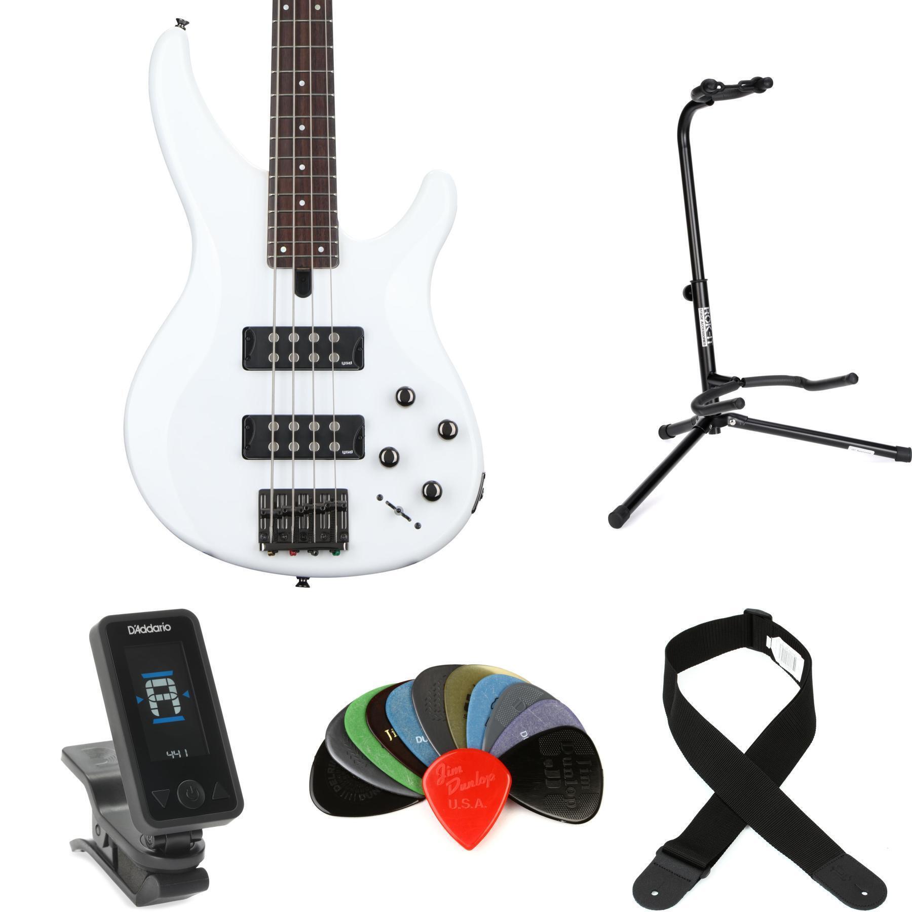 Yamaha TRBX304 4-string Bass Guitar - White | Sweetwater