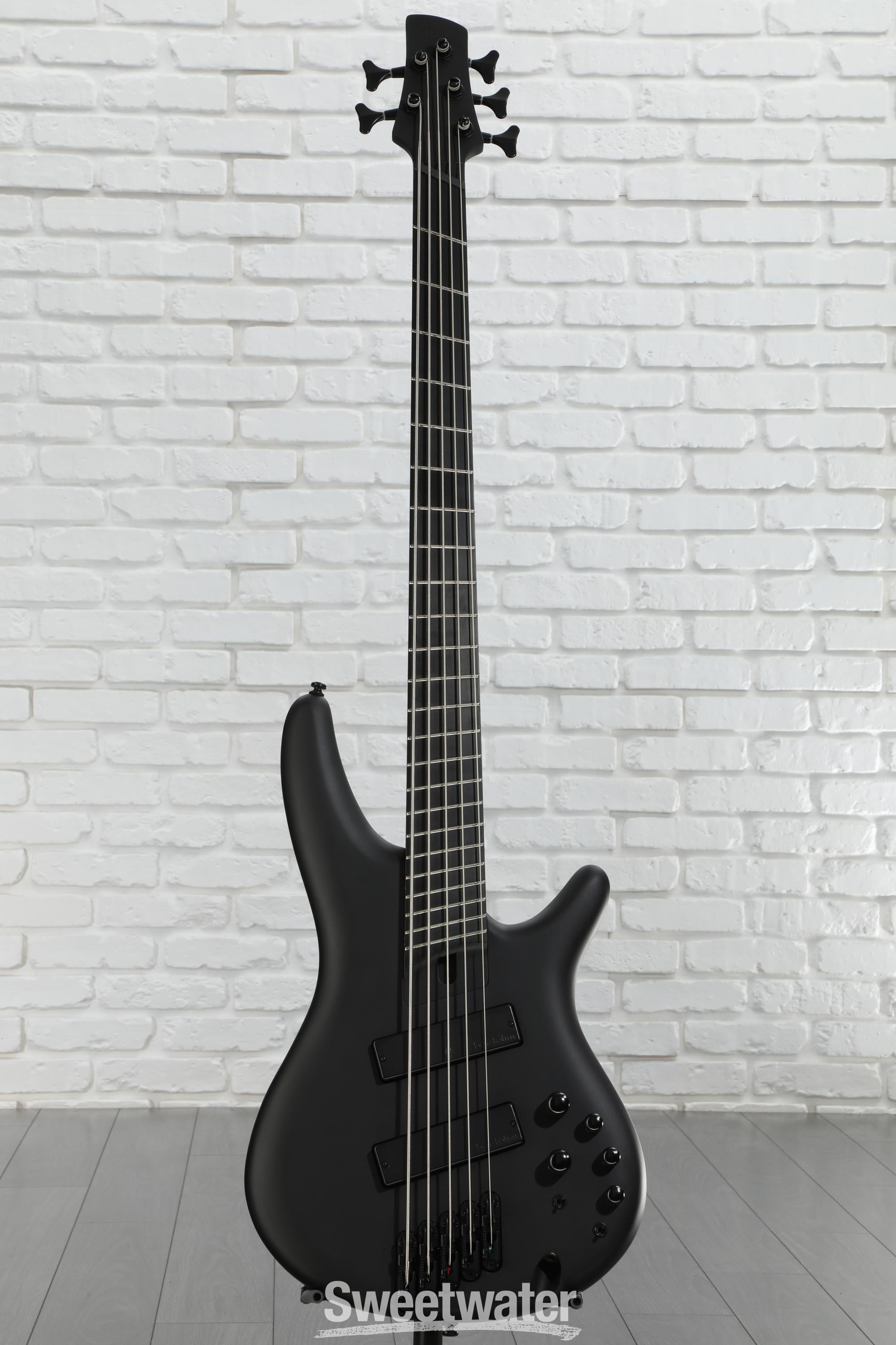Ibanez Iron Label SRMS625EX - Black Flat | Sweetwater